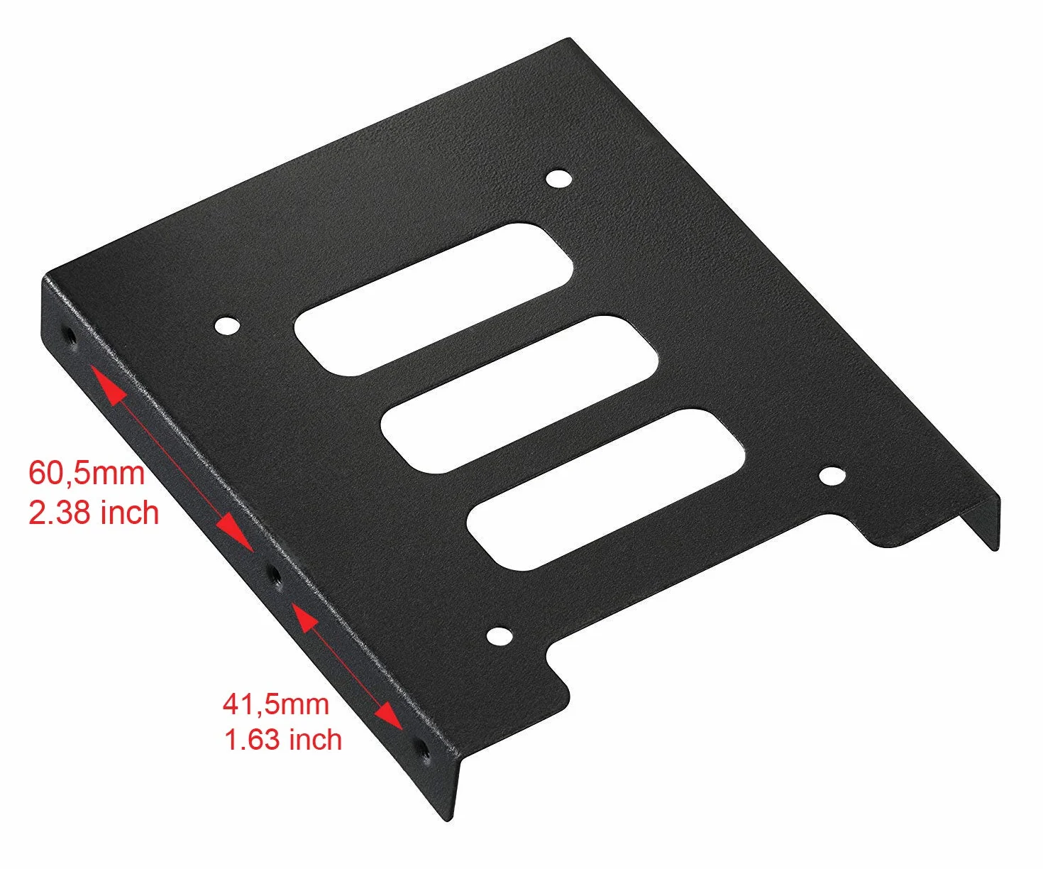 TRIXES Czarny metalowy wewnętrzny zestaw montażowy do 2,5-calowych dysków SSD laptopów i 3,5-calowych dysków twardych – uchwyt do dysku twardego – wysokowydajny zamiennik montażowy do dysku twardego