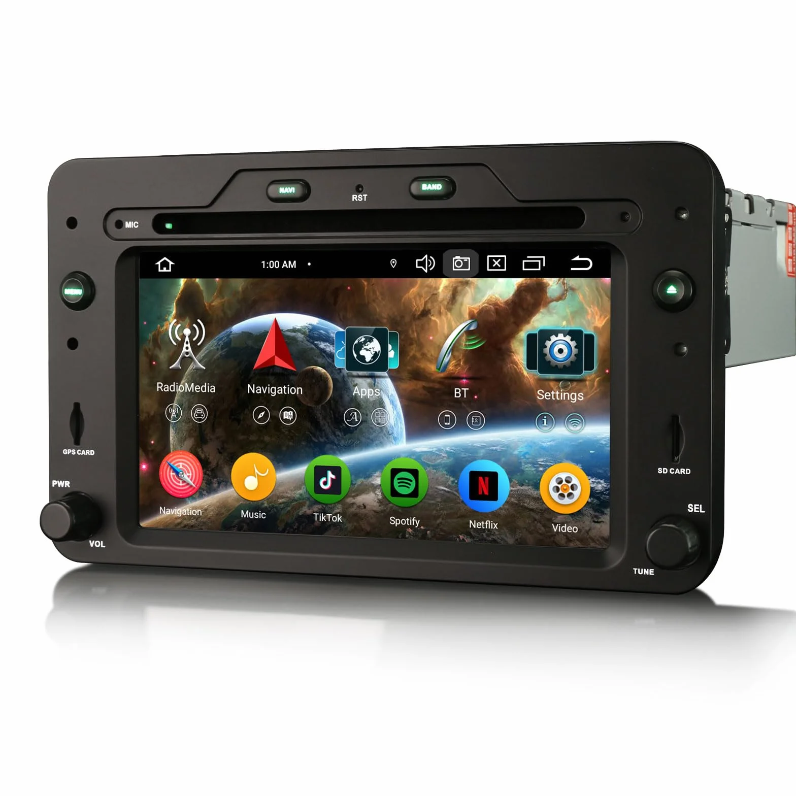 Erisin 8-rdzeniowy 4 GB + 64 GB Android 14 radio samochodowe GPS nawigacja do Alfa Romeo Brera Spider 159 Sportwagon DVD Player ekran dotykowy CarPlay Android Auto DAB+ Radio DSP Bluetooth 5.0 A2DP