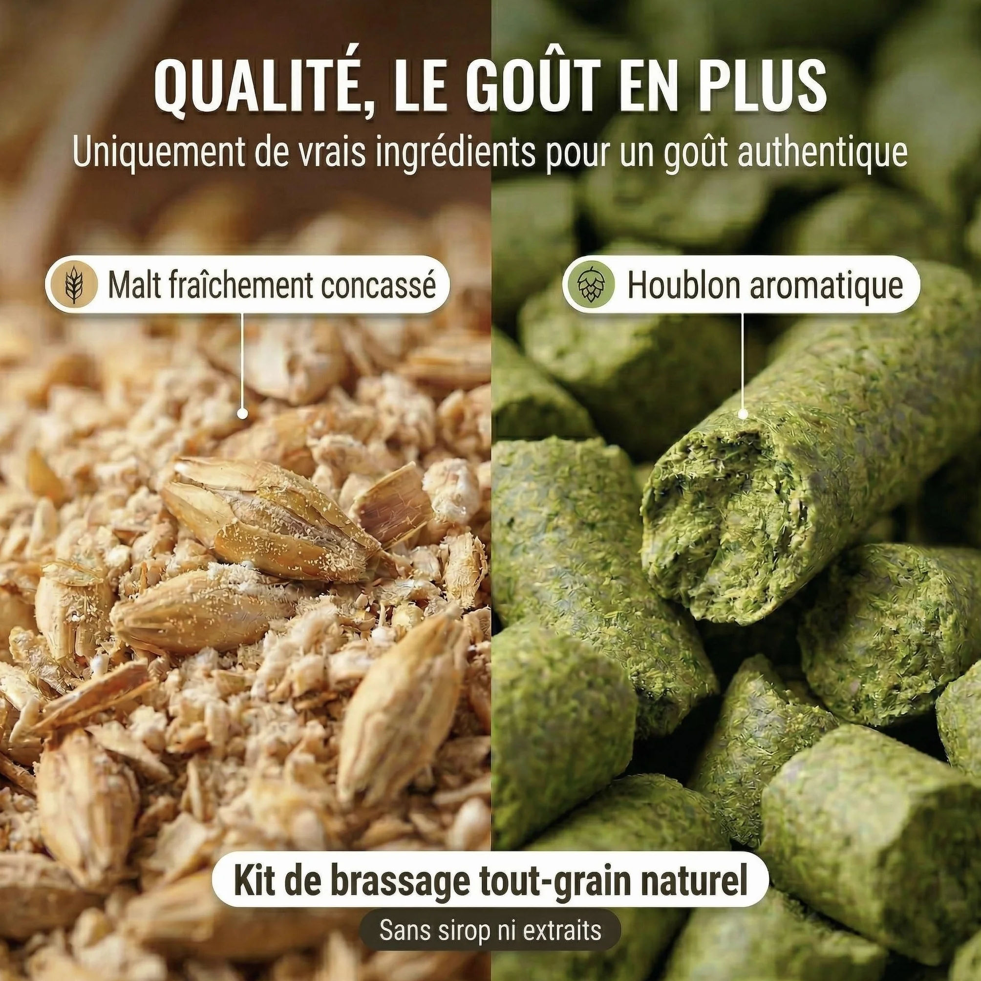 Brew Monkey® Kit de Brassage Bière Blonde | Kit Base de 5L | 6,4% ALC. | Kit Fabrication Bière | Idée Cadeau Homme | Kit Bière | Coffret Cadeau Homme | Fête des Pères