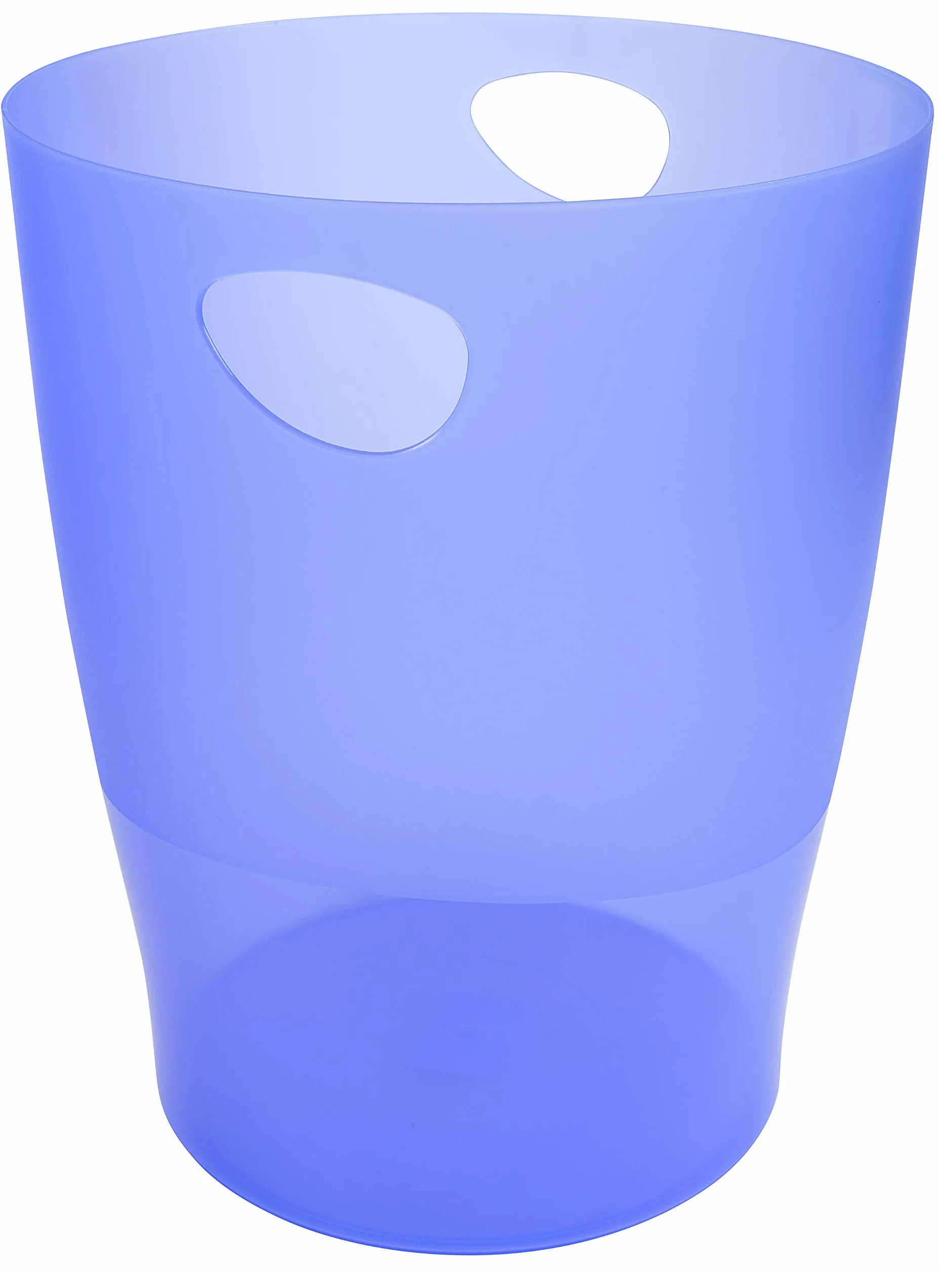 EXACOMPTA Corbeille à papier ECOBIN bleu glacé transparent