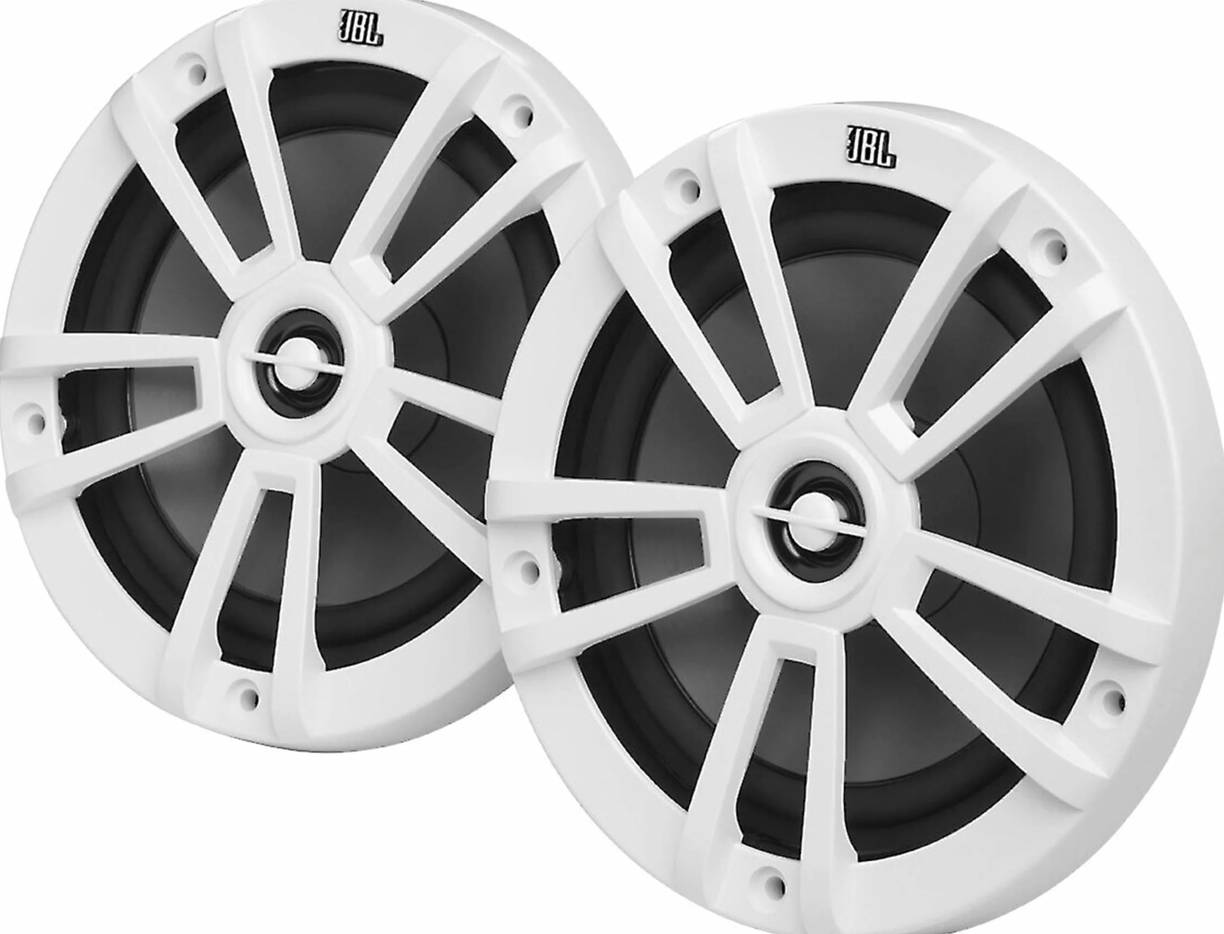 JBL Stage Marine Wodoodporny głośnik 6-1/2" (160mm) - 180 W Dwukierunkowe głośniki morskie do łodzi - Zabytkowe podtynkowe odporne na promieniowanie UV i słoną wodę - Kolor: Biały