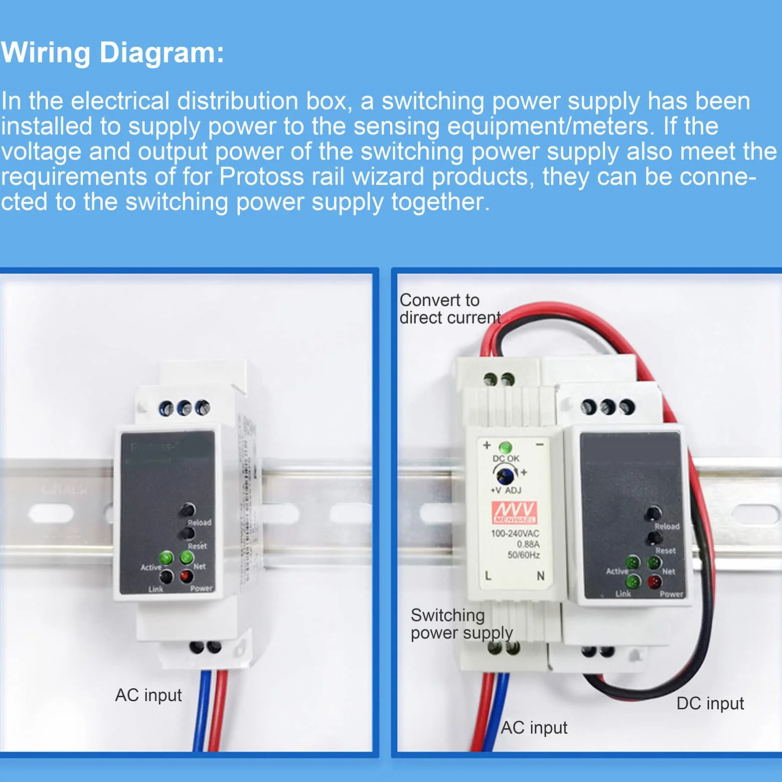 RS485 à WIFI serveur série montage sur Rail Ethernet Module réseau 9-50VDC 10W PE11-M Convertisseur