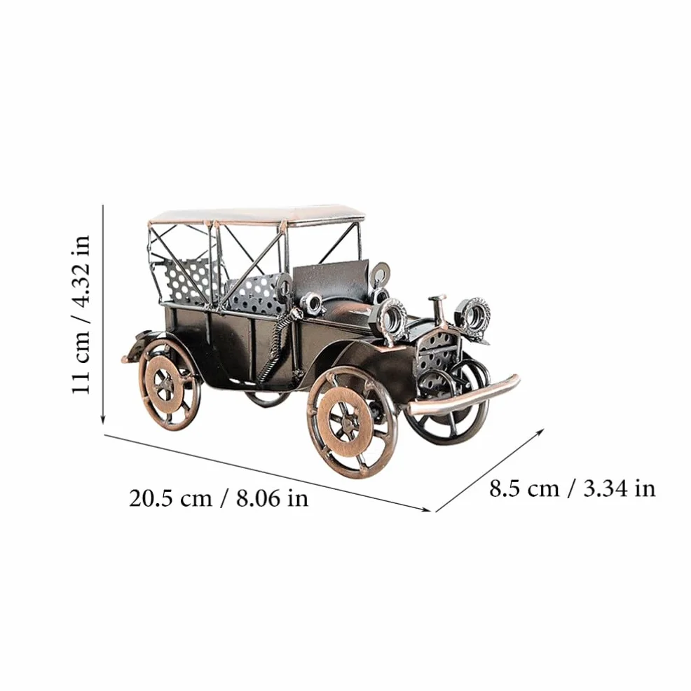 PRETYZOOM Voiture Rétro Fer Modèle Miniature Vintage pour Salon Bureau Ornement Industriel