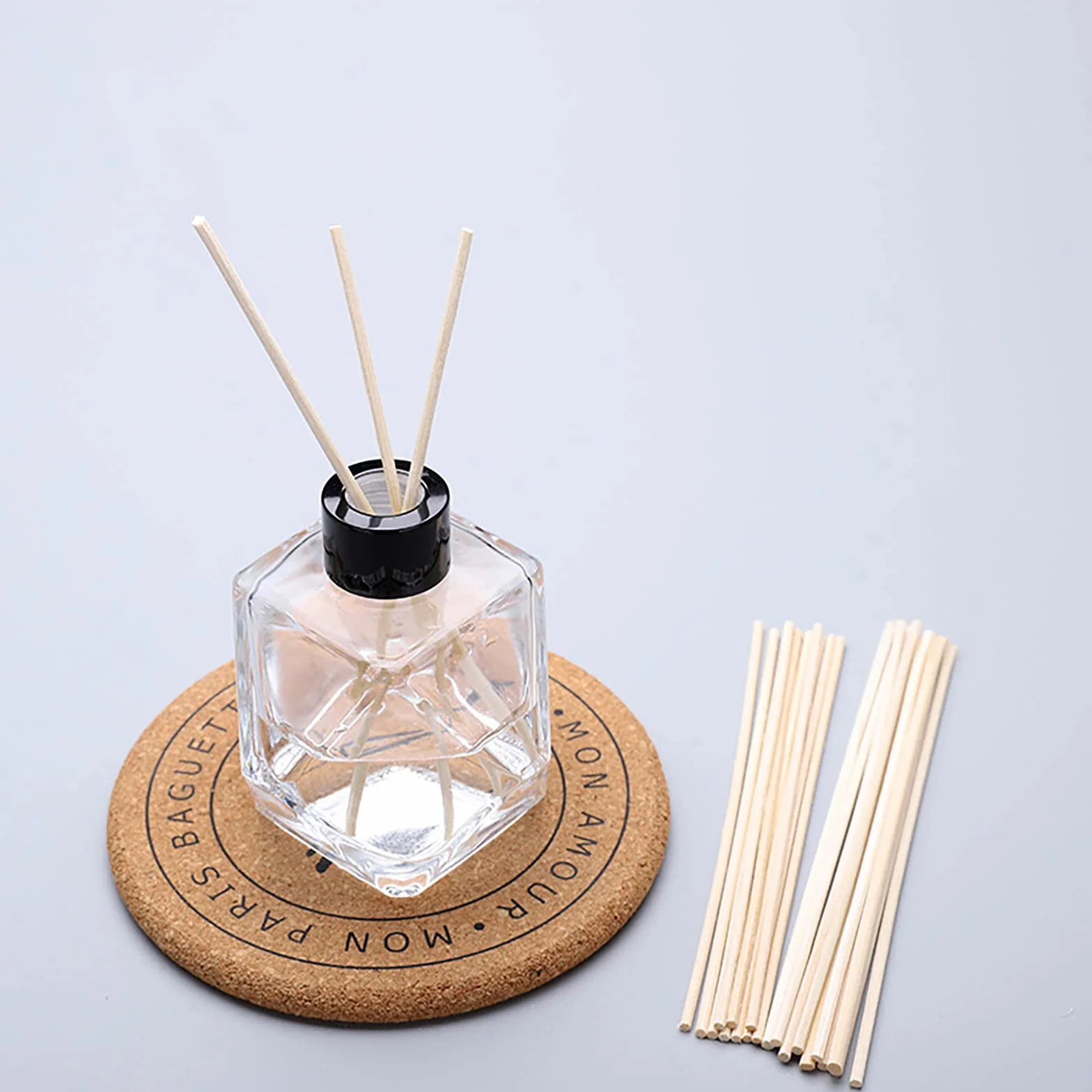 Bâtonnets Diffuseur Parfum 50 Pièces 19cm 3mm Fibre pour Cuisine Bain Salon