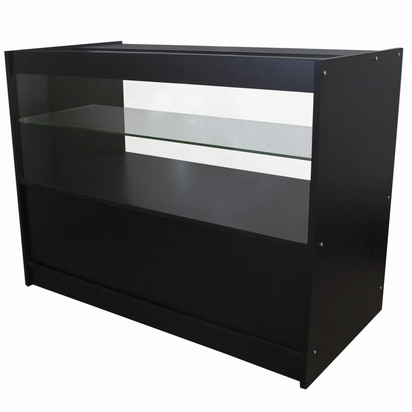 Monstershop Gemini Shop Les Comptoirs de Vente au Détail Verre Showcase Cabinet Écran Noir