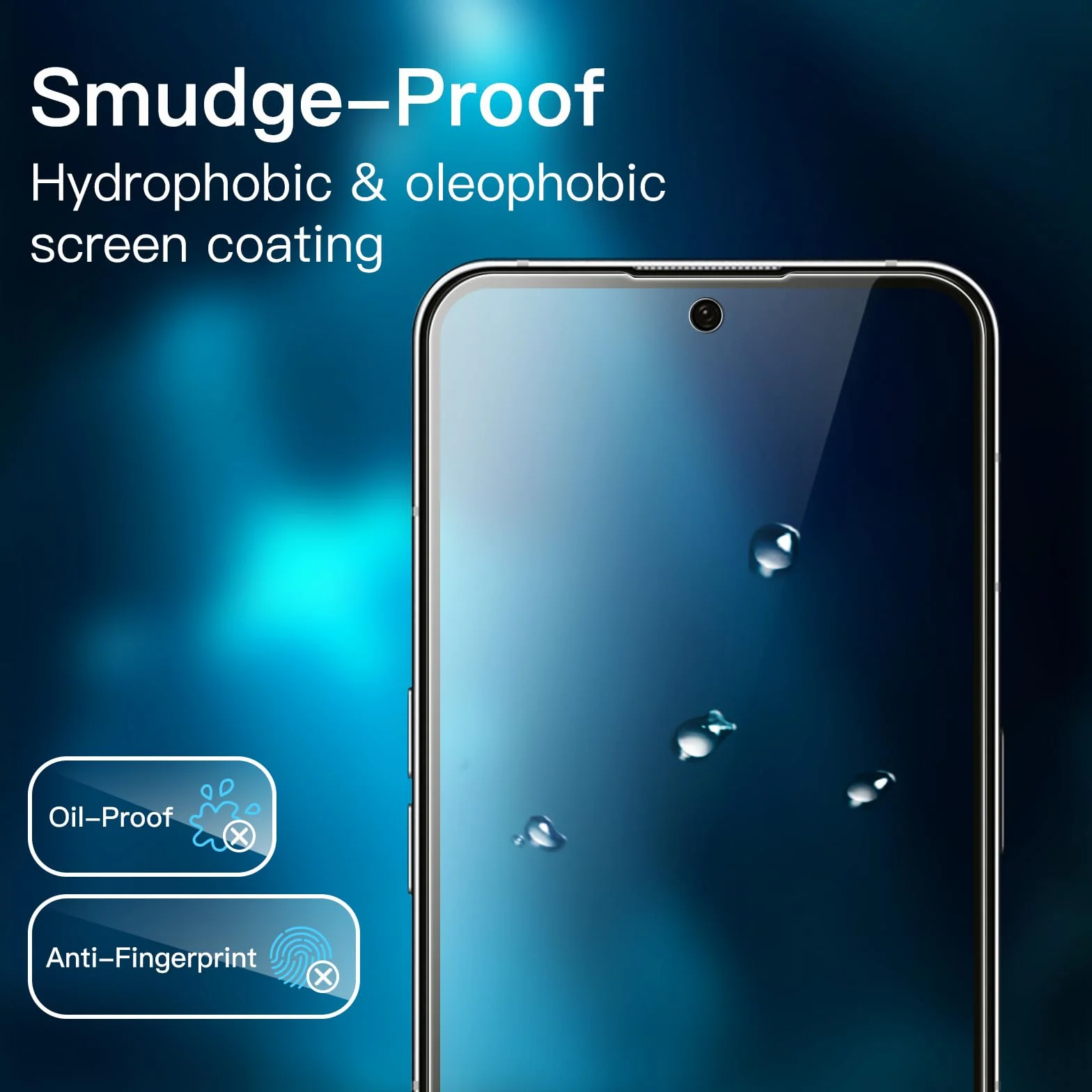JETech Ochraniacz Ekranu dla Nothing Phone 2 6,7 Cala, 9H Screen Protector Szkło Hartowane Film Folia, Odporny na zarysowania, HD Przezroczyste, 3 Sztuki