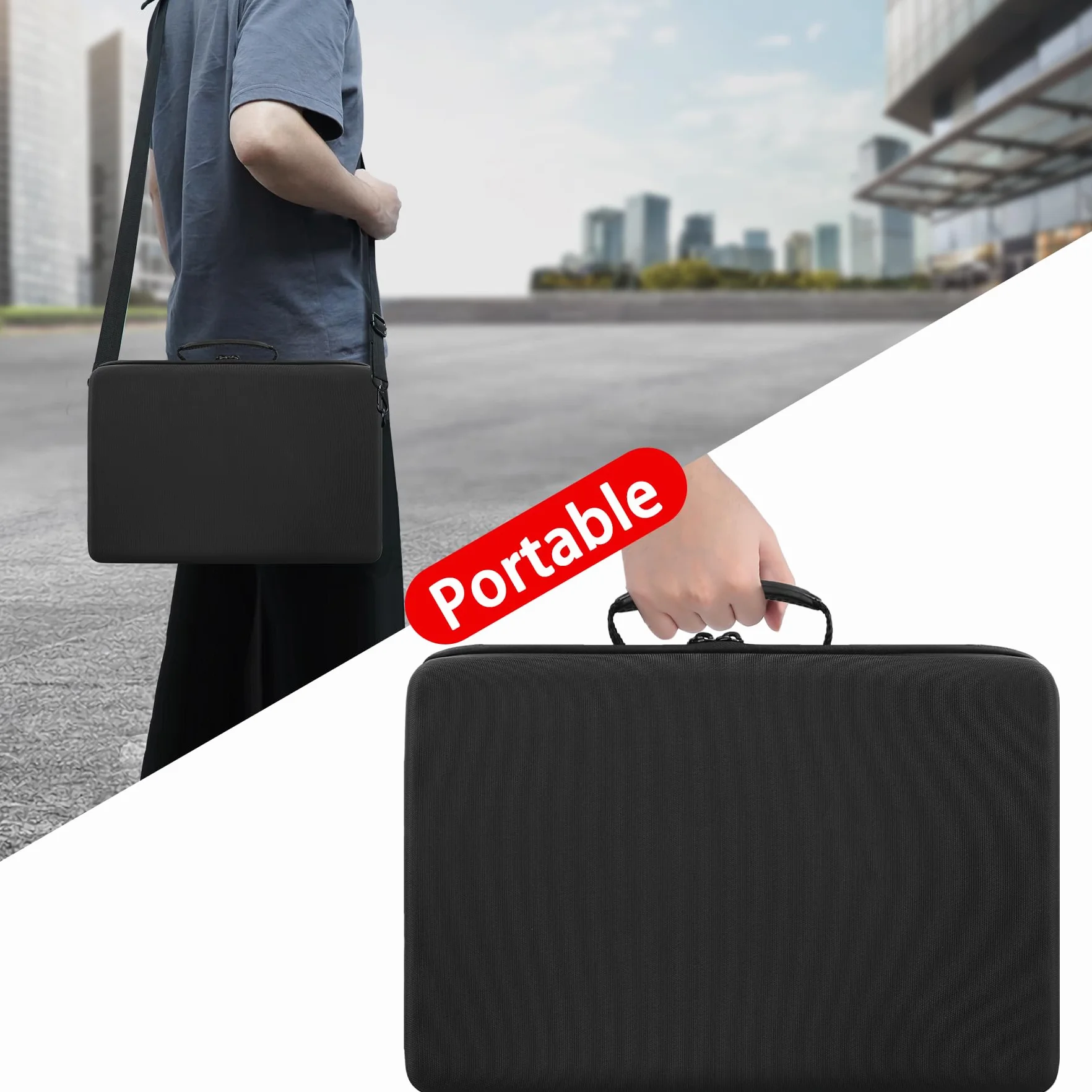 co2CREA Dur Étui de Voyage Rigide Housse Cas Canon Pixma TR160 iP110 TR150 Imprimante Jet d'encre