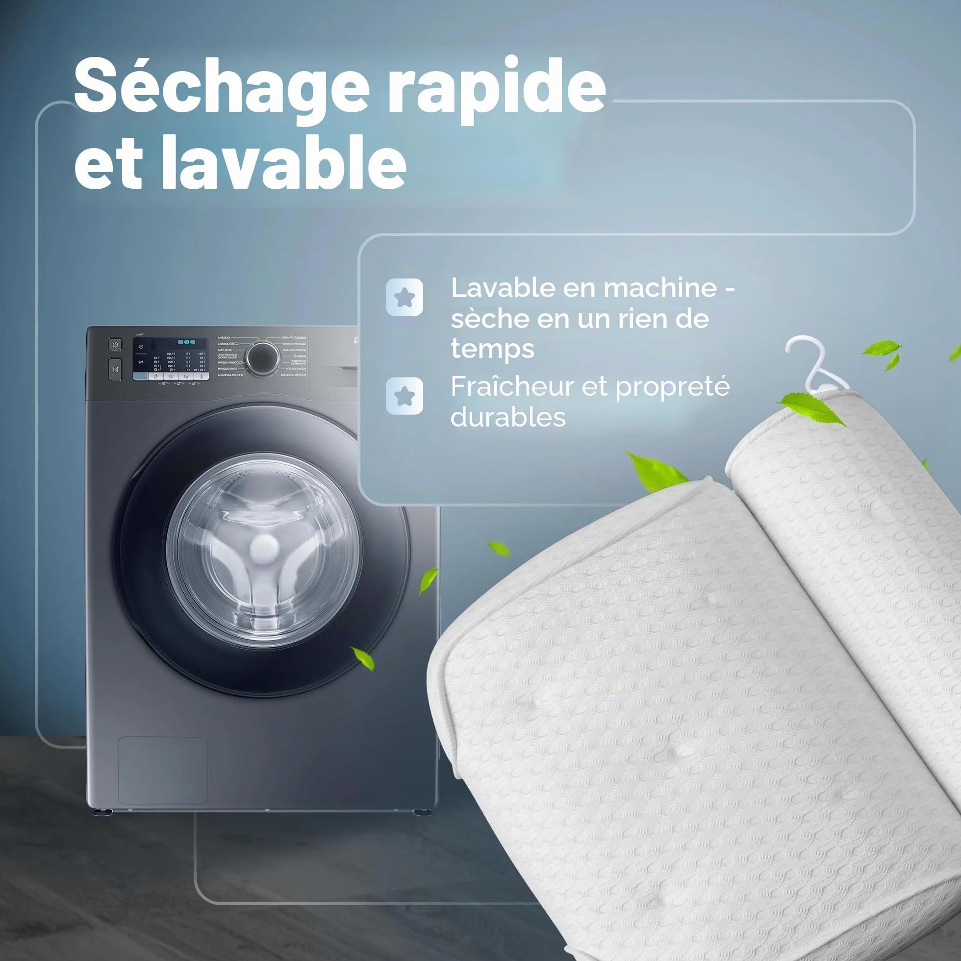 Coussin Baignoire • Coussin de bain Ergonomique & décontractant pour les muscles Premium • Oreiller de Bain • Nouvelle mousse spéciale 5D • Design Allemand • Oreiller bain avec Technologie 5D Air Mesh