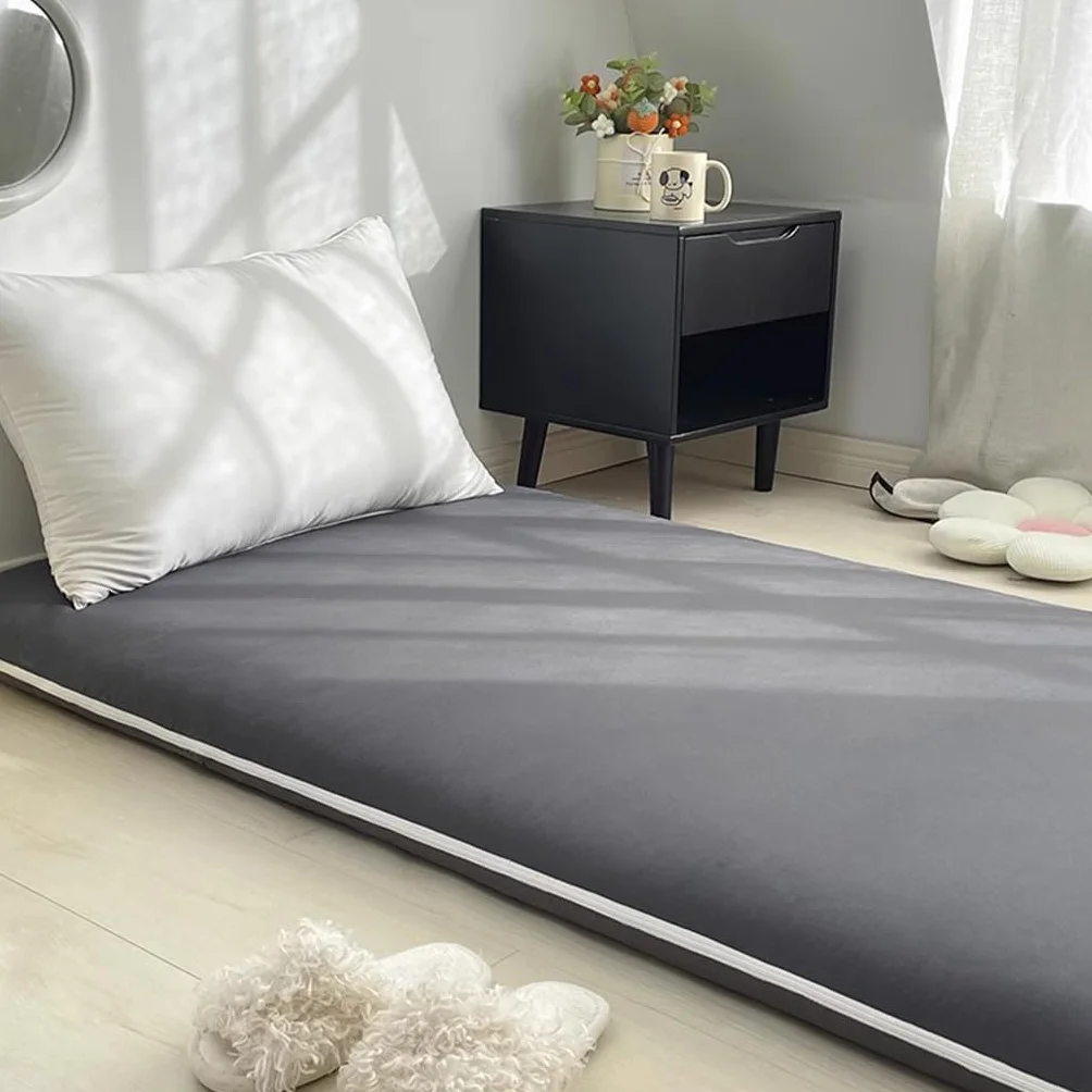 Couverture De Futon À Fermeture Éclairée 70 x 200 cm Dark Grey Imperméable Douce Respirante