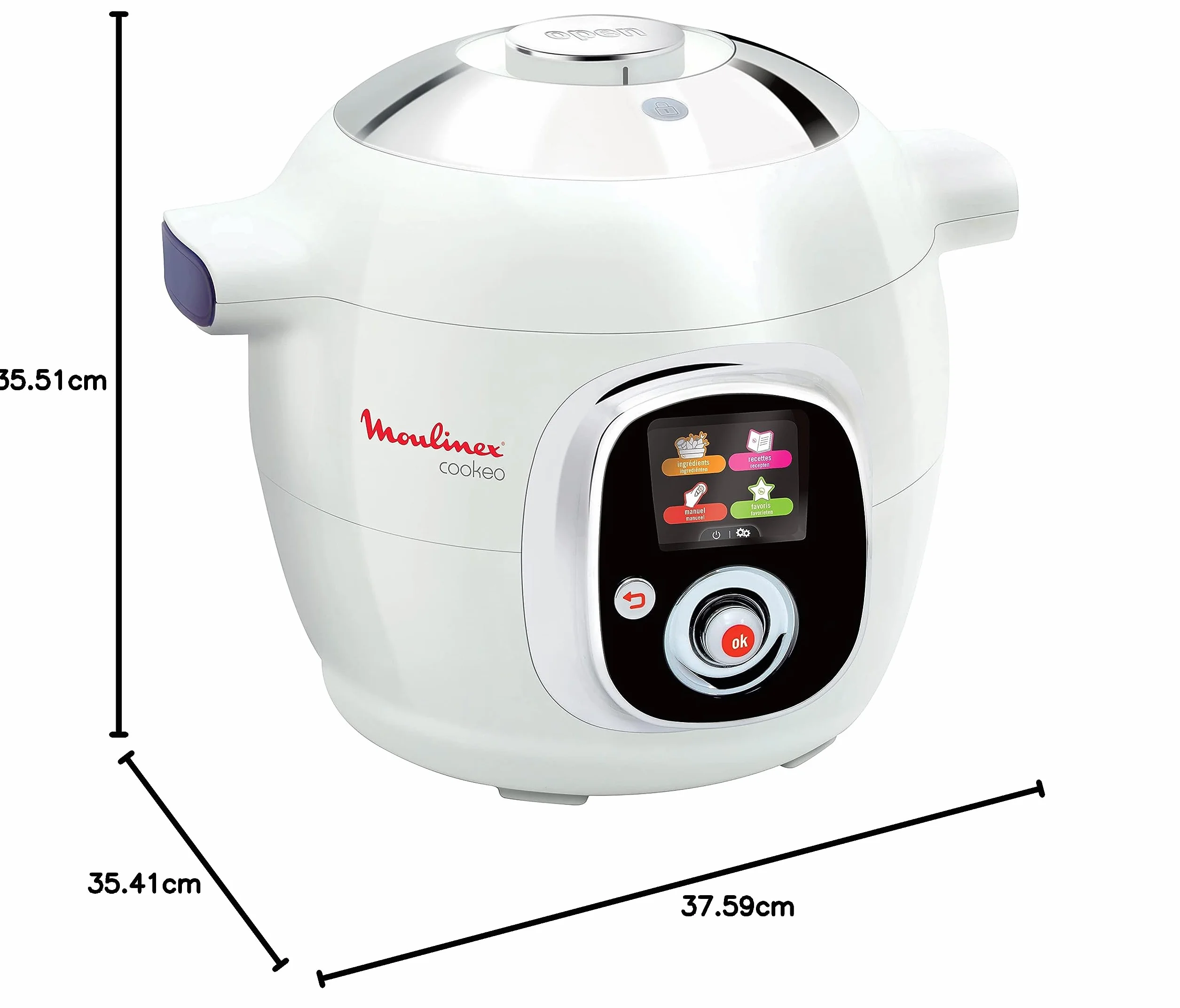 Moulinex Cookeo Multicuiseur intelligent, 6 L, 1200 W, 100 recettes préprogrammées, Jusqu'à 6 personnes, 6 modes de cuisson, Guide pas à pas, Facile à utiliser CE704110