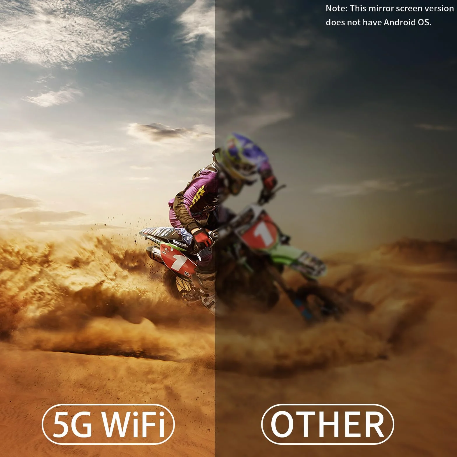 LQWELL Mini projektor, obsługuje WiFi 5G i BT5.0, automatyczna korekcja trapezu, kąt 220 stopni, wyświetlacz 130 cali do telefonu/komputera/laptopa/Xboxa/sticka, obsługa 4K (No Android OS)