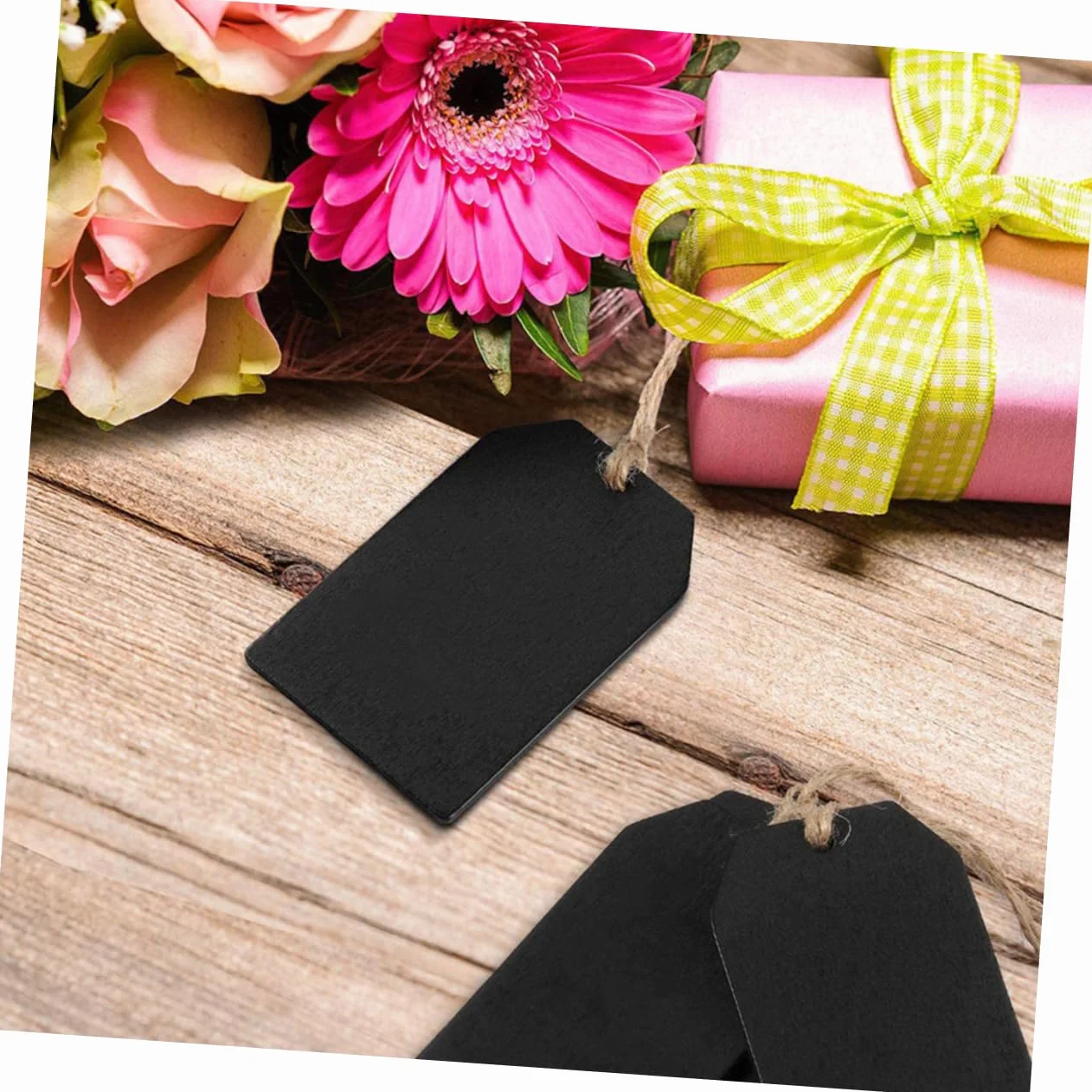 Lot de 32 Mini Étiquettes Suspendues Réutilisables avec Corde pour Décoration de Bouteilles Mariages