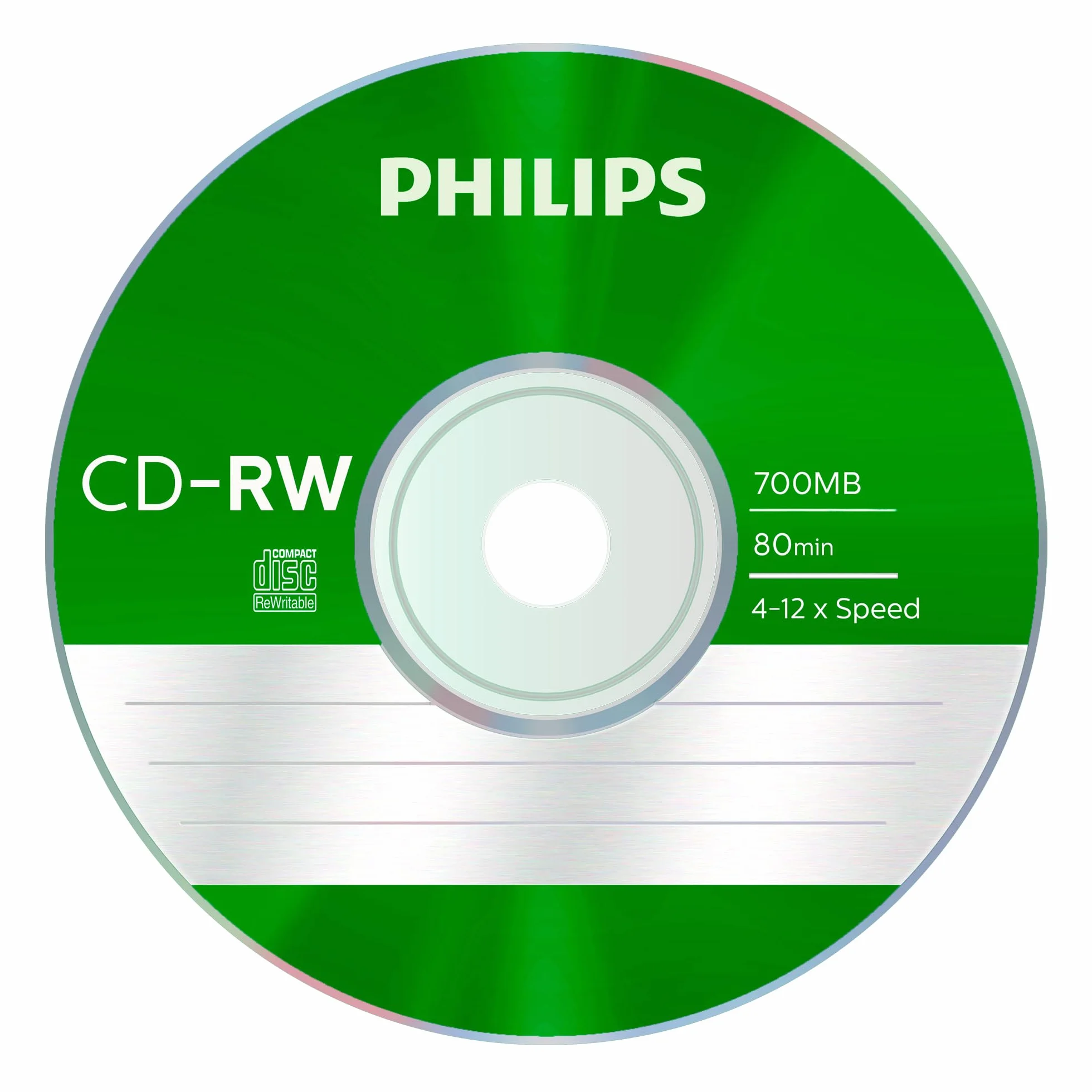 Philips CD-RW nośniki o wysokiej prędkości High-speed (700 MB / 80 minut, 4-12x prędkość, 5 szt. kolorowe Slim Case, wielokrotnego zapisu / nadpisywalne)