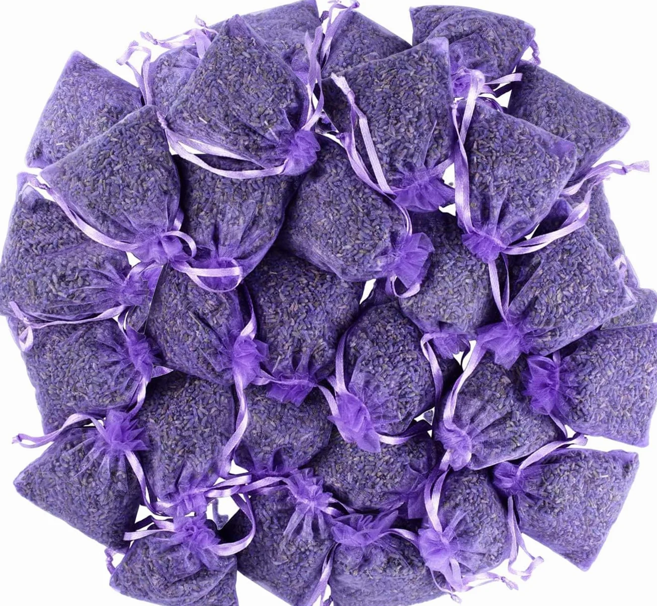 Anti-Insectes Anti-Mites Lavande 100% Naturelle 25 Pièces pour Vêtements Armoires