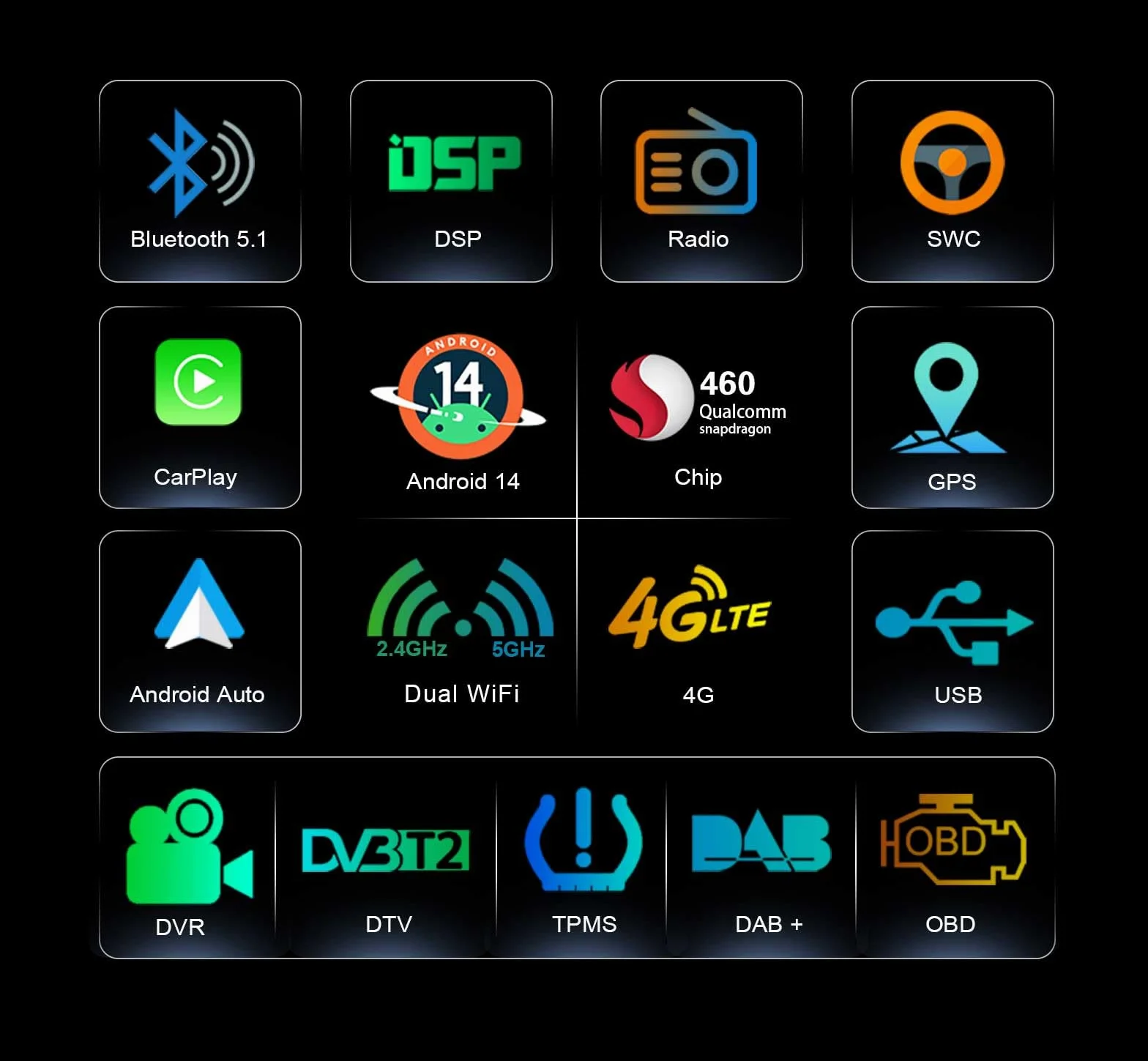 Erisin Qualcomm 8 GB RAM + 128 GB ROM, 8-rdzeniowy Android 14, radio samochodowe z Bluetooth 5.1, GPS, nawigacja, do BMW serii 5 E39 M5, 7-calowy IPS, ekran dotykowy, 2Din, radio bezprzewodowe