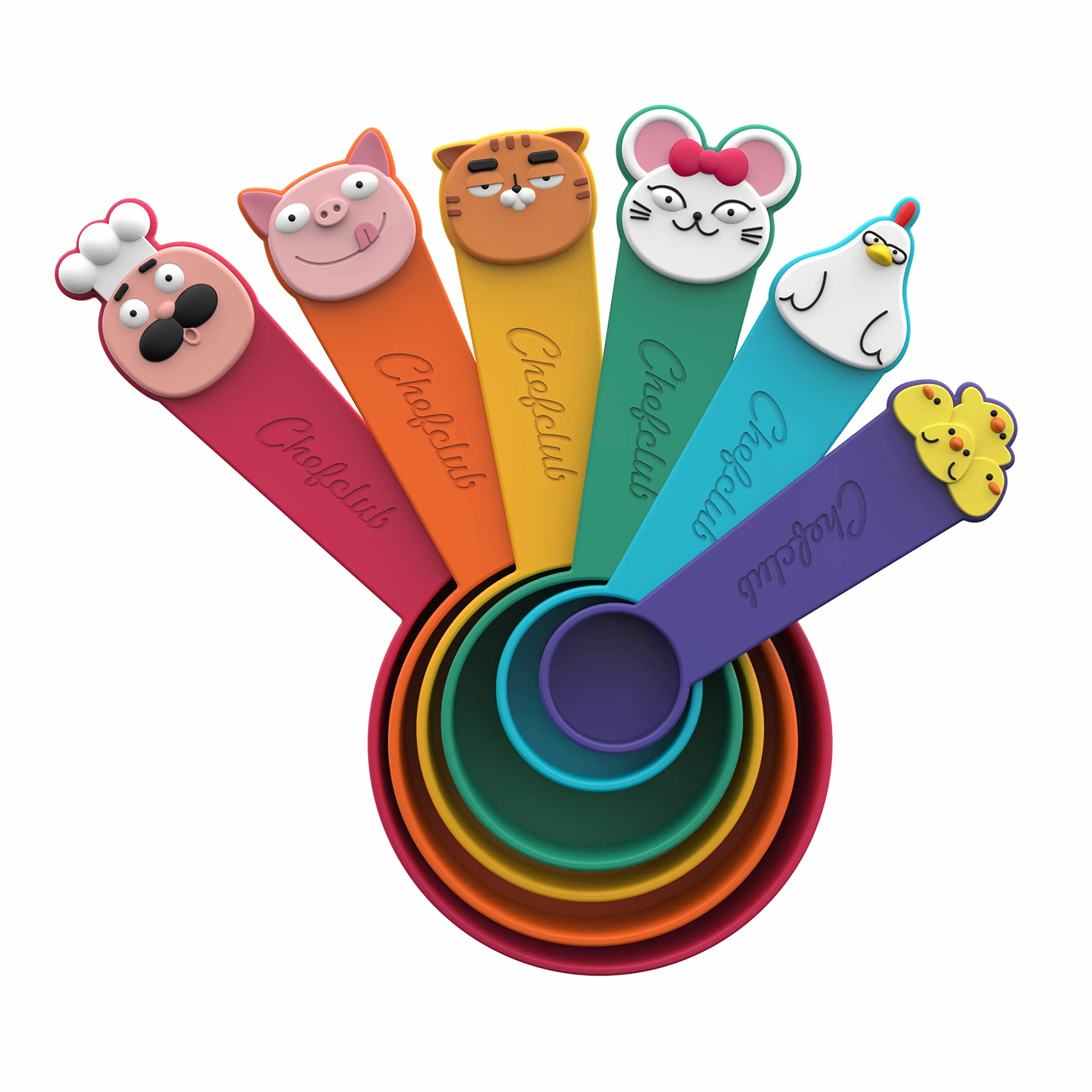 Chefclub Kids Ustensiles Cuisine Enfant Tasses Doseuses Ludiques Mesurer Jeu Apprendre 4 ans
