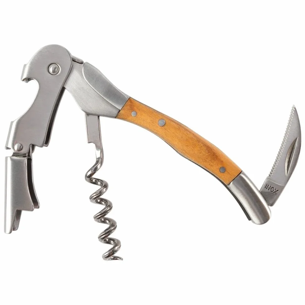 Ocadeau Sommelier personnalisé avec gravure texte – Couteau Sommelier personnalisable - Idée cadeau homme personnalisé pour anniversaire, noël, fête pères