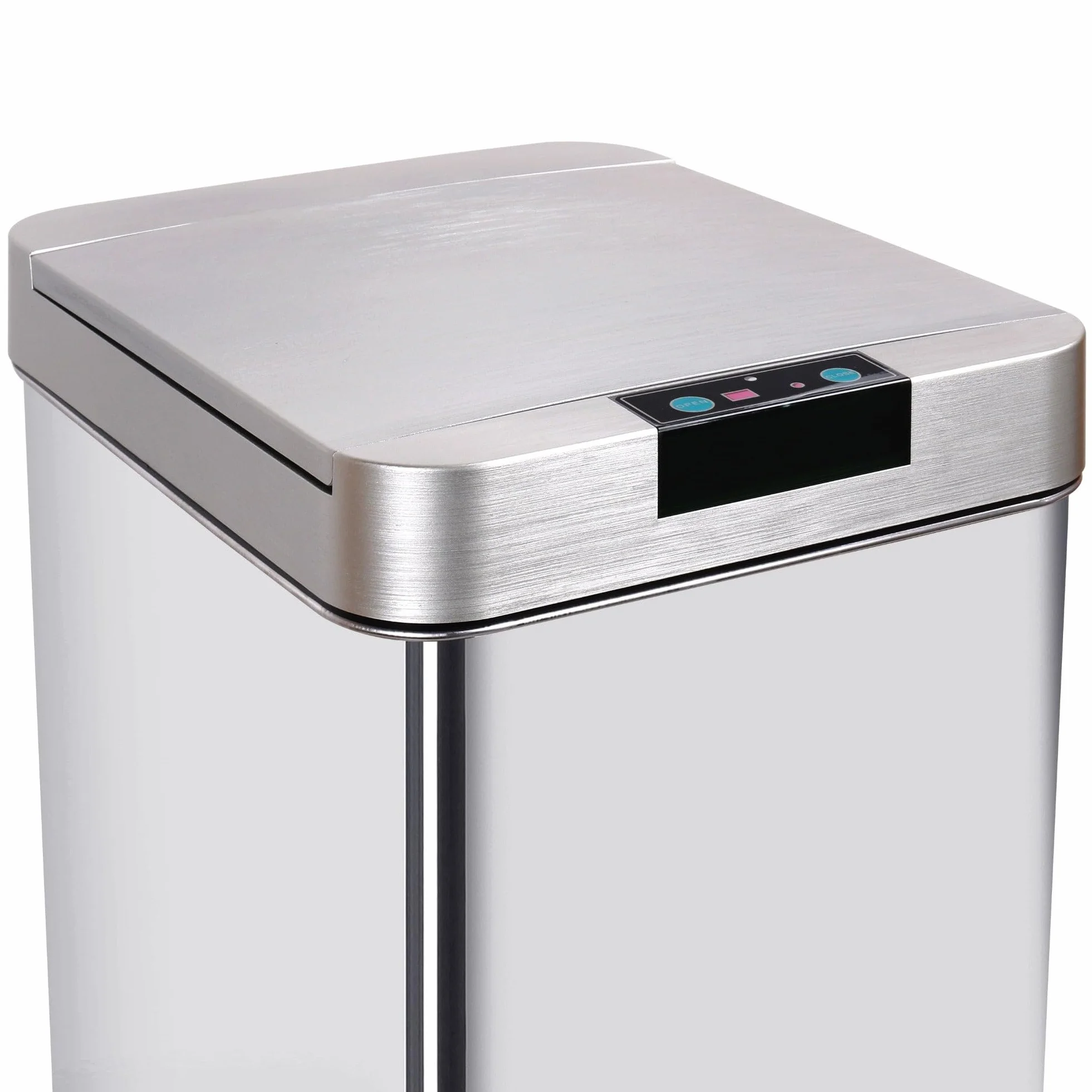 KITCHEN MOVE Couvercle de poubelle automatique rectangulaire modèle PARKSIDE Chrome