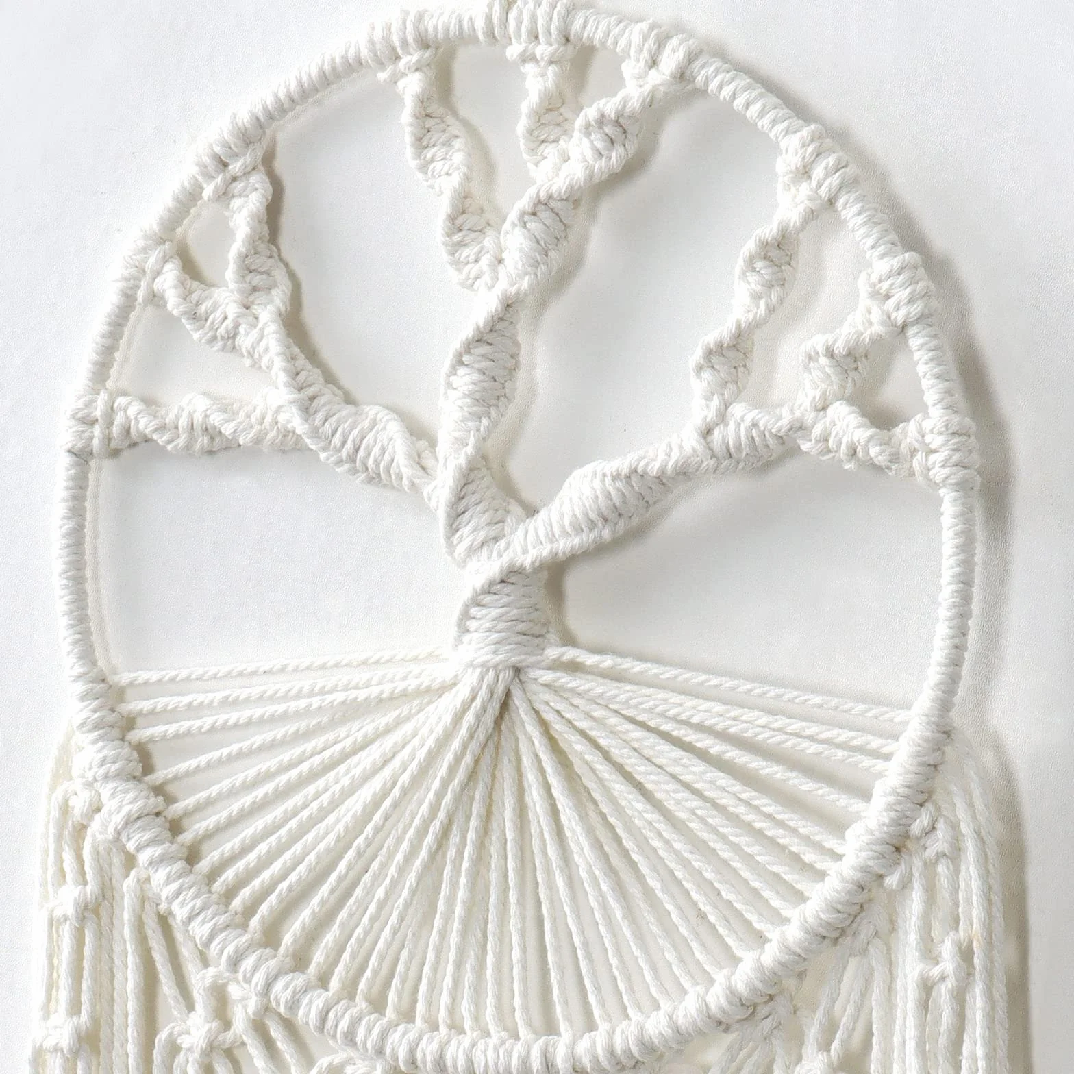 LOMOHOO Tapisserie Murale en Macramé Arbre de Vie Attrape Rêves Bohème