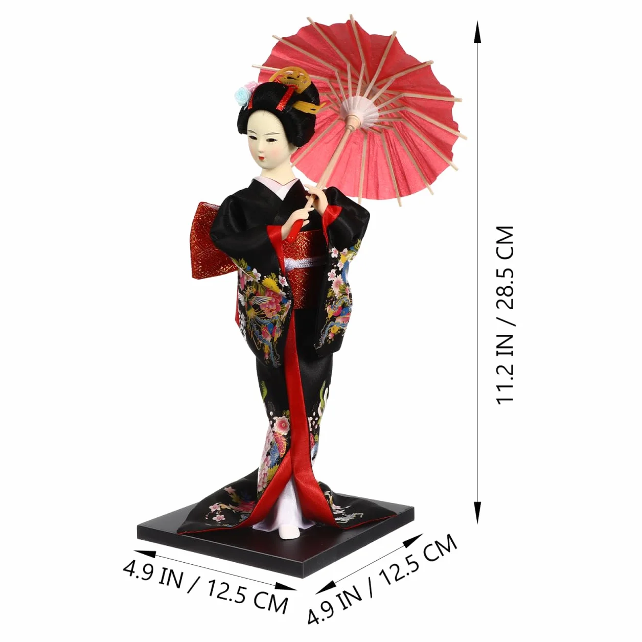 Poupée japonaise geisha kimono style traditionnel - Figurine asiatique de collection maison restaurant décoration fête