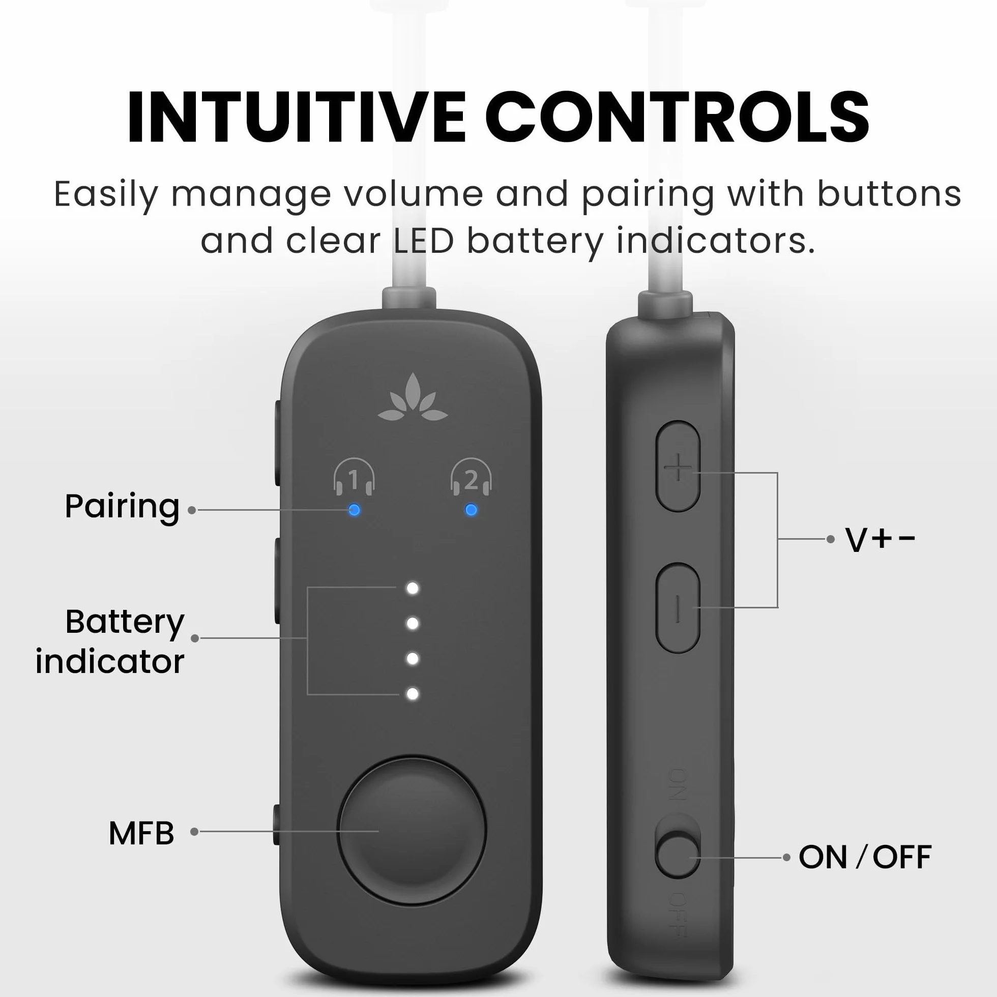 Avantree Relay – adapter Bluetooth do samolotu z chipsetem Qualcomm, obsługa 2 słuchawek, 25 h pracy, aptX Adaptive i HD audio, nadajnik dla AirPods, Bose i podróży lotniczych