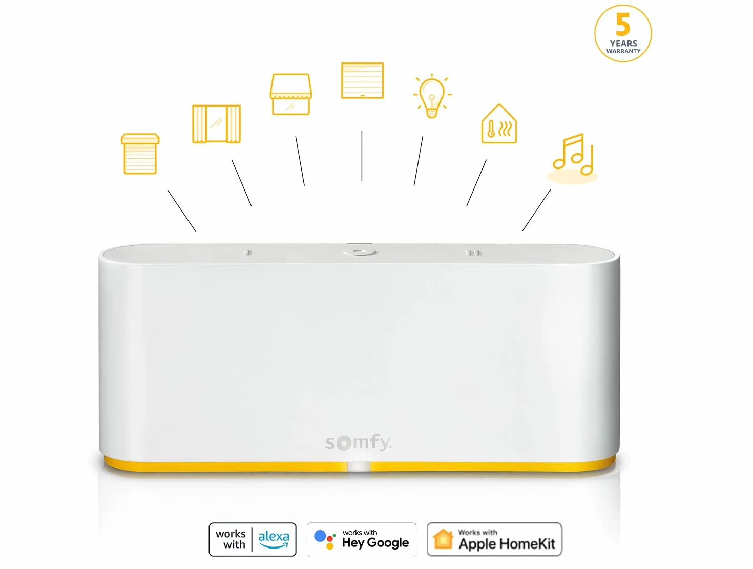 Somfy 1870600 - Przełącznik TaHoma | Inteligentne sterowanie do centralizacji i połączenia domu | Kompatybilny z io-Homecontrol, RTS i Zigbee 3.0 | Sterowanie głosowe z Google Assistant, Amazon Alexa