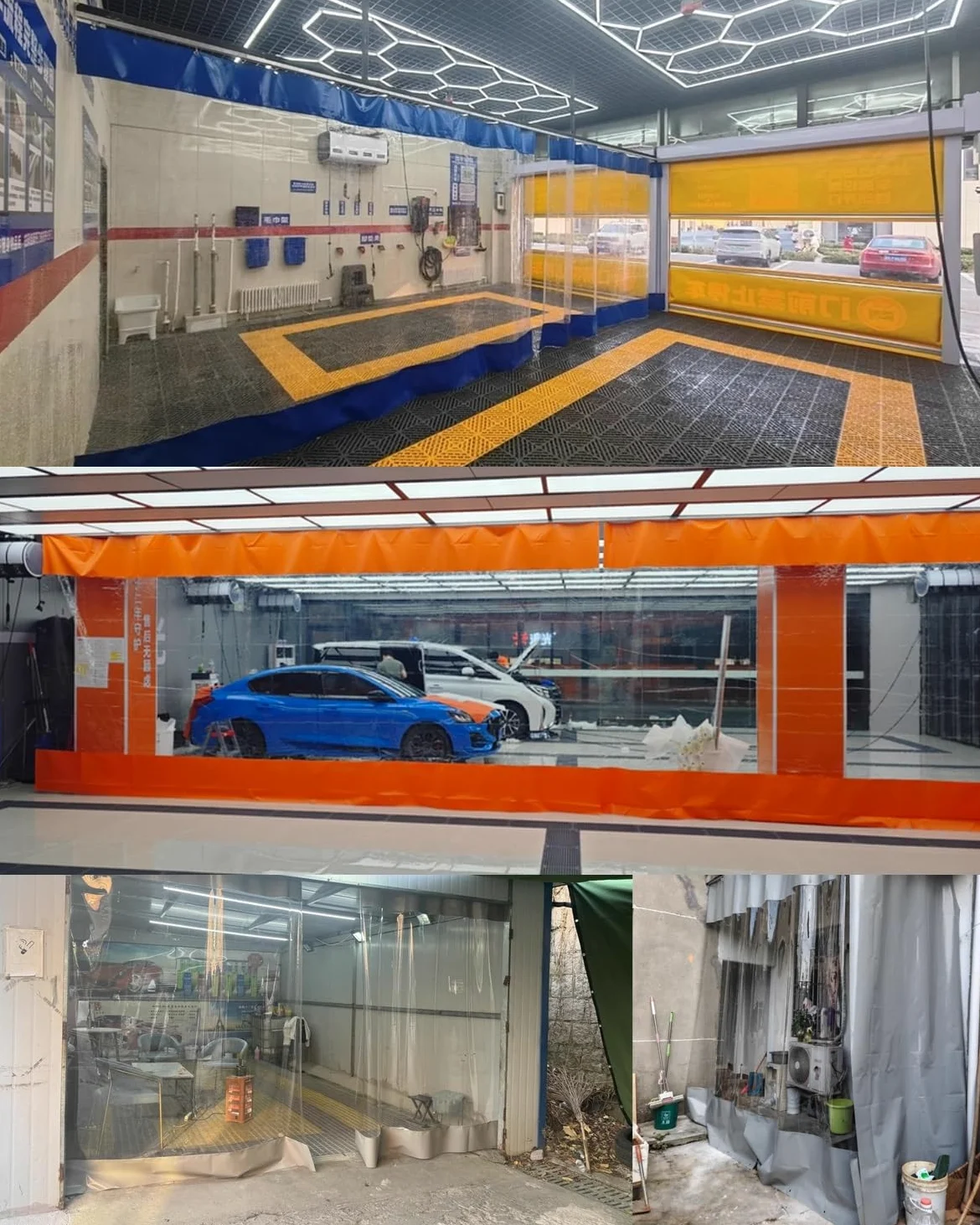 Rideau de séparation Industriel étanche pour Garage - Cloison en Vinyle Robuste pour Zones de Travail, entrepôt et Magasin, Panneau Enroulable (L 6 x H 1,8 m / 20 x 6 pi)