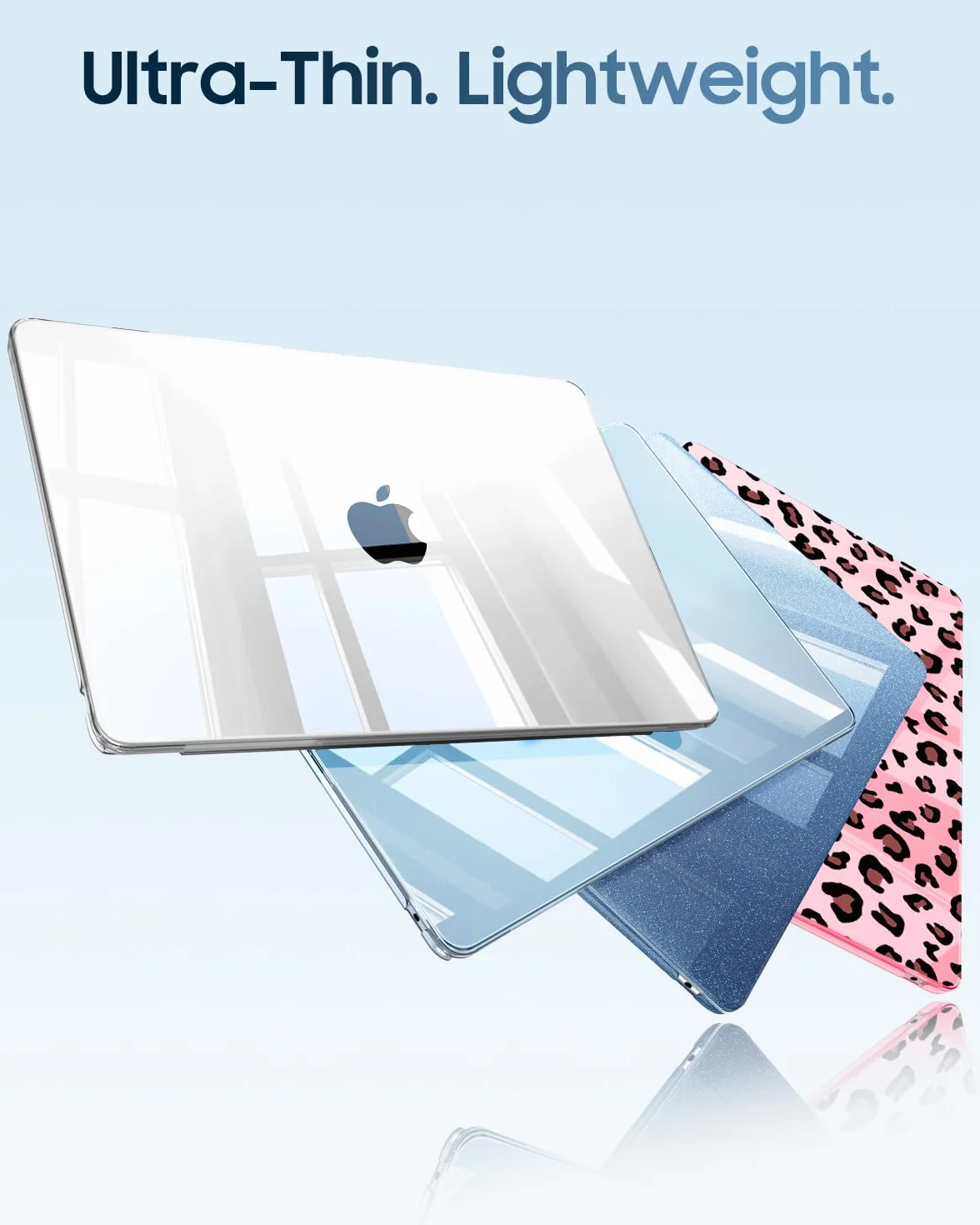 FINTIE Coque MacBook Air 13.6 Pouces M5 M4 M3 M2 A3449 A3240 A3113 A2681 Transparent