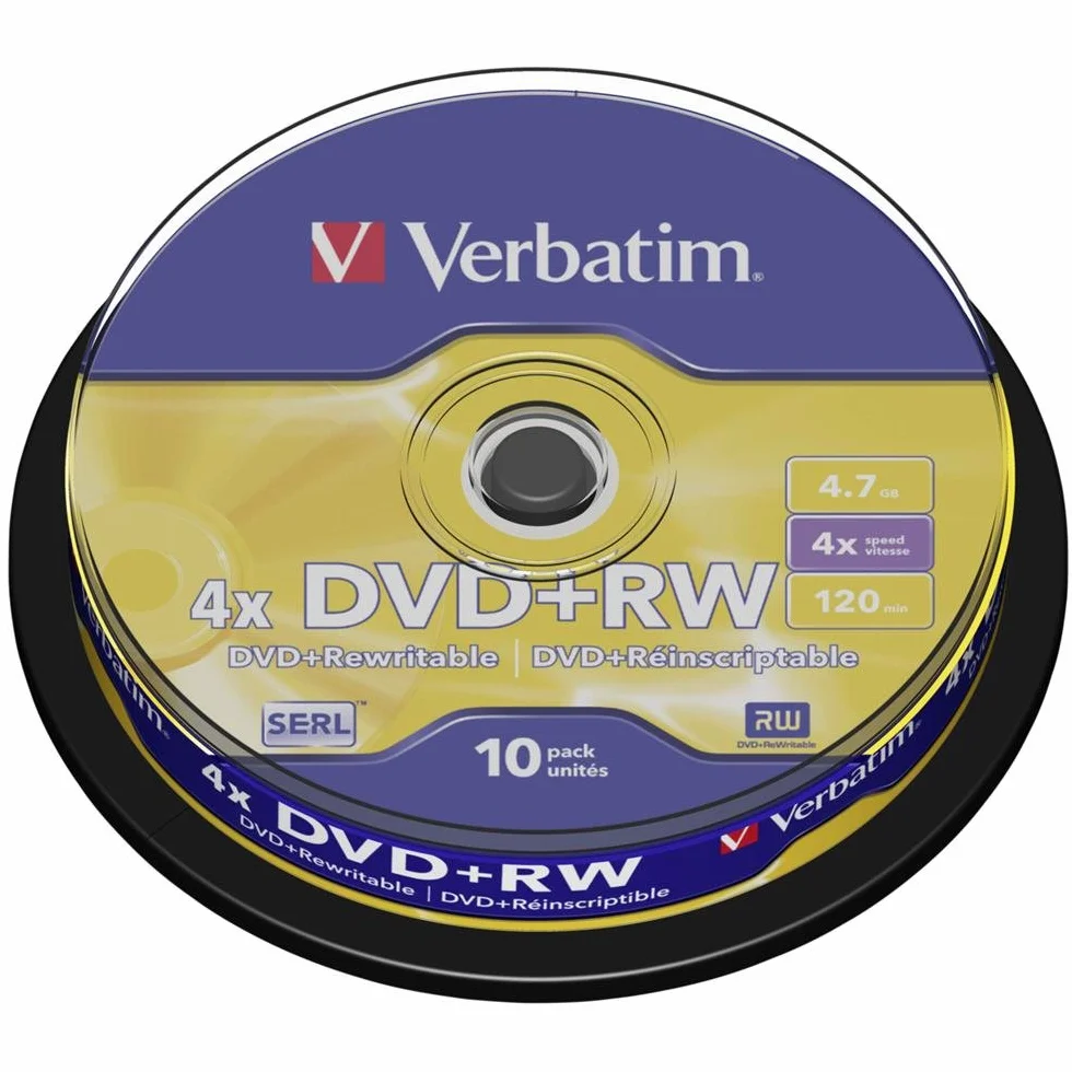 Verbatim DataLifePlus DVD+RW 4,7 Go x 10