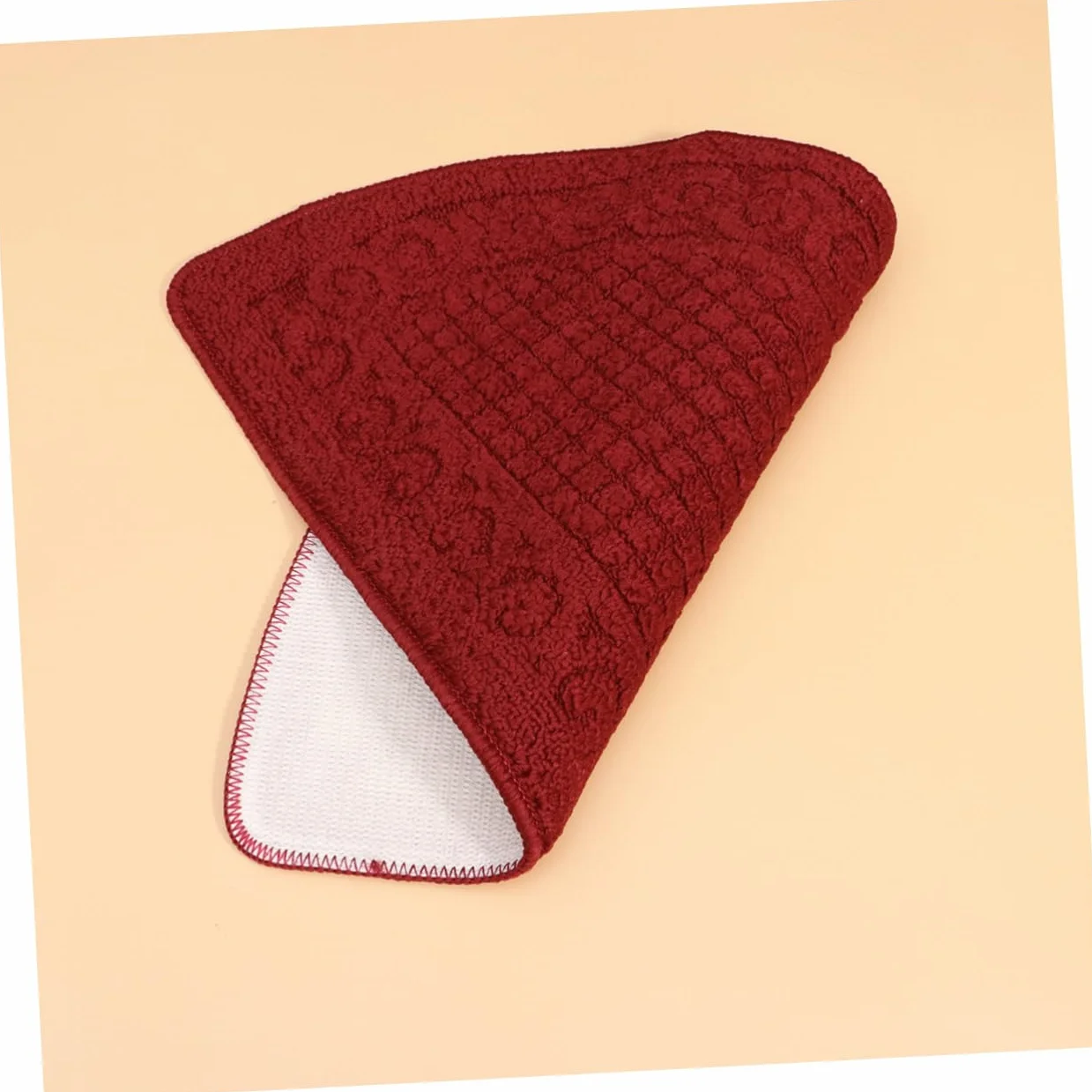 Tapis de Porte Antidérapant Demi-Circulaire Fibre de Polypropylène Absorbant Entrée Salle de Bain