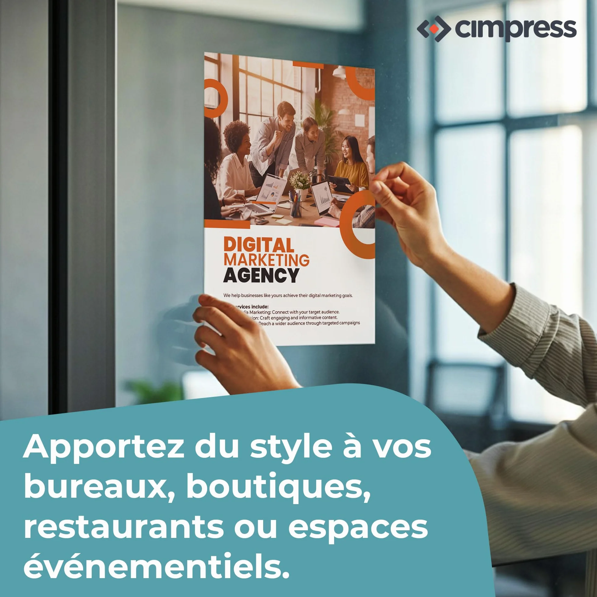 Affiche Personnalisée Cimpress Art Mural Vertical avec Photo Texte A4 A3 A2 A1 B2 50x70.7cm