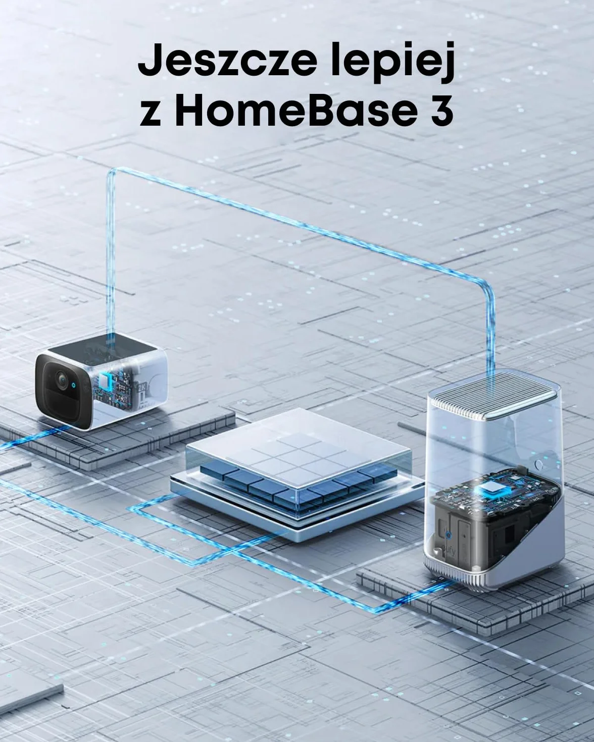 SoloCam S220 eufy Security kamera zewnętrzna bezprzewodowa zasilana energią słoneczną, kamera do ochrony domu o rozdzielczości 2K, Wi-Fi 2,4 GHz, kompatybilna z HomeBase S380 (2 szt.)