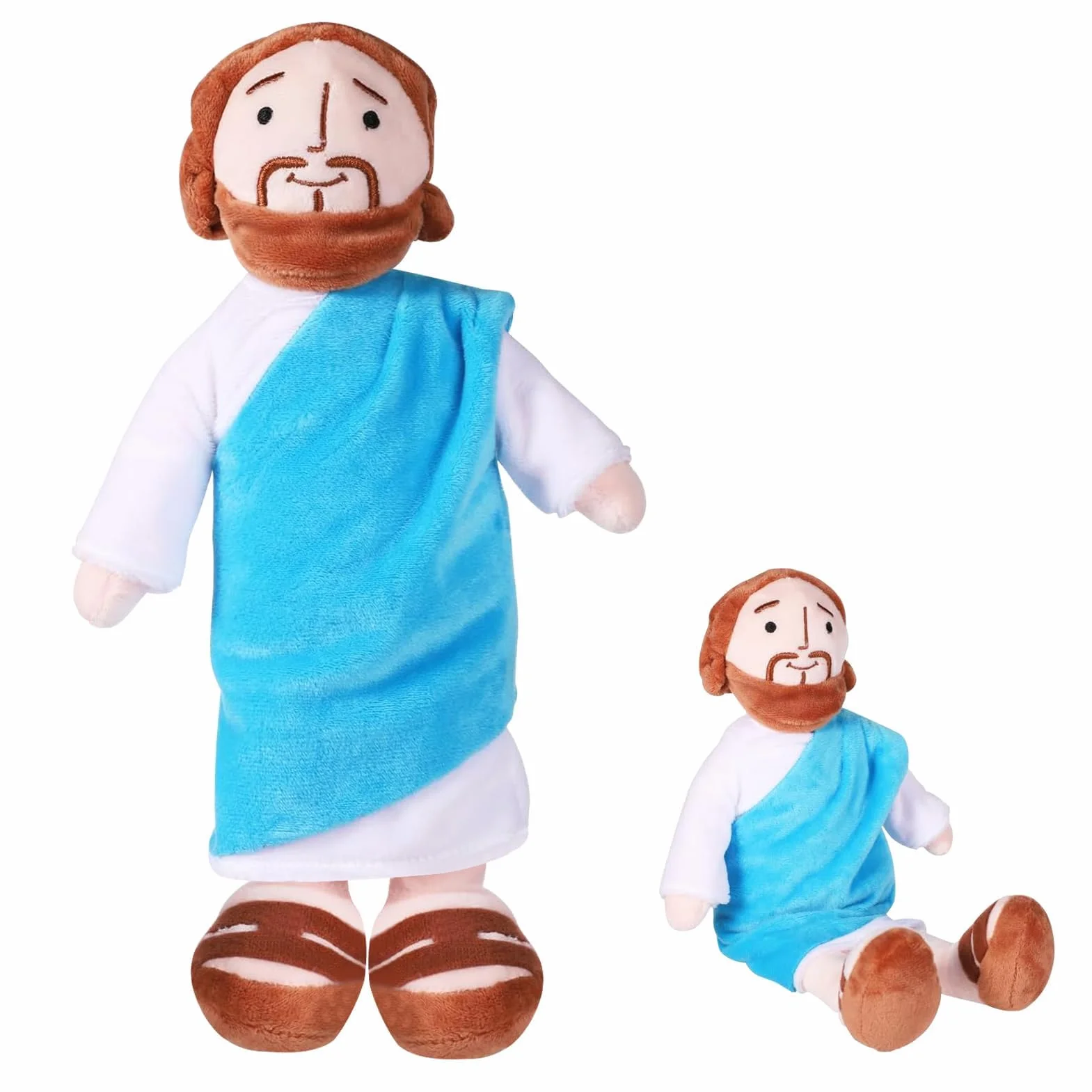 Peluche Jésus 33 cm Figurine Religieuse Sauveur du Christ