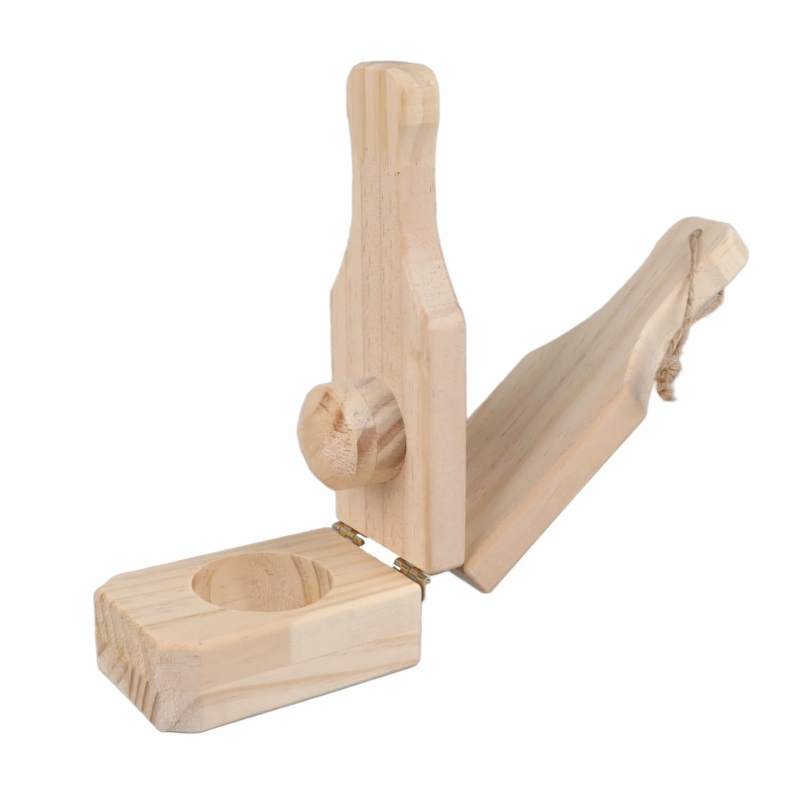 Presse à Plantain en Bois Tostonera Plantain Masher Réutilisable avec Lanière Suspendue