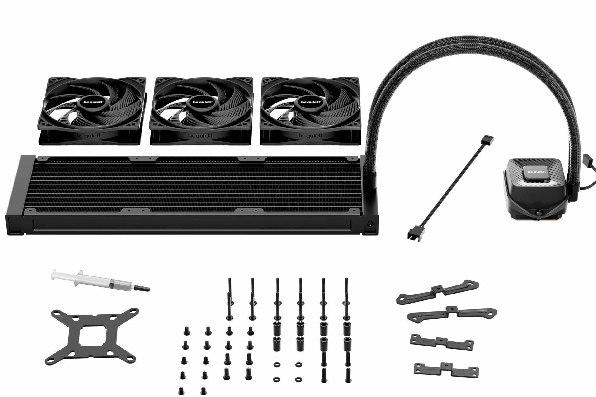 be quiet! Pure Loop 3 360 mm chłodzenie wodne All-in-One do przetaktowanych systemów AMD/Intel, 3 x wentylator Pure Wings 3 120 mm PWM high-speed, wysokie ciśnienie statyczne, cicha pompa PWM