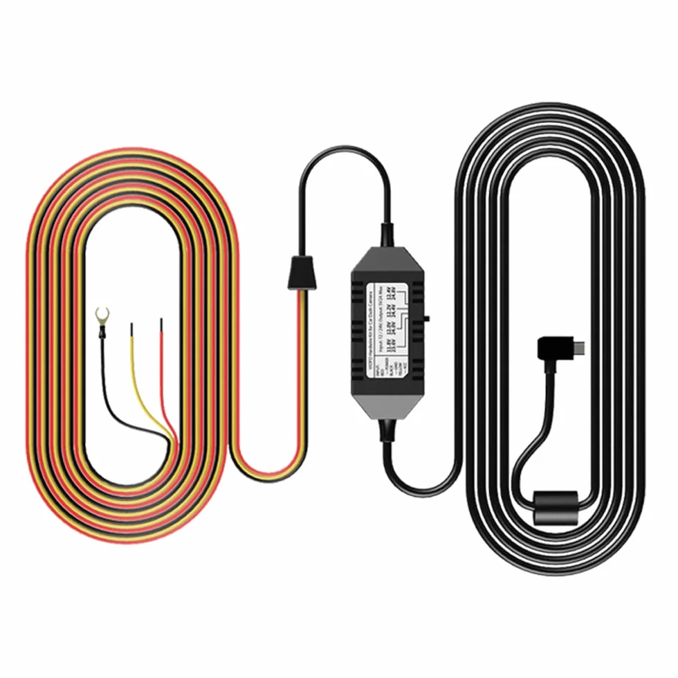 Viofo HK3 Kabel do twardego podłączenia dla A129, A129 Plus, A129 PRO, A129 IR, A119 V3, umożliwia tryb parkingowy, ochrona przed niskim napięciem (zestaw bezpiecznik tap nie wliczony)