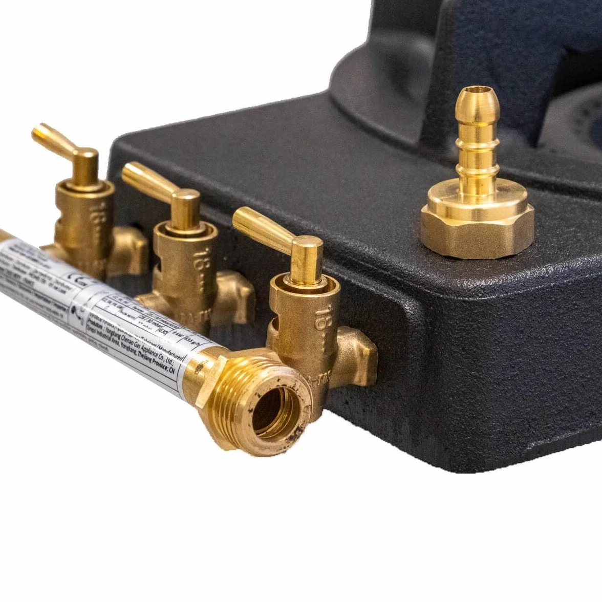 PROWELTEK - Rechaud gaz 4 Pieds Fonte véritable 9800 2 Bruleurs Plats Grands volumes