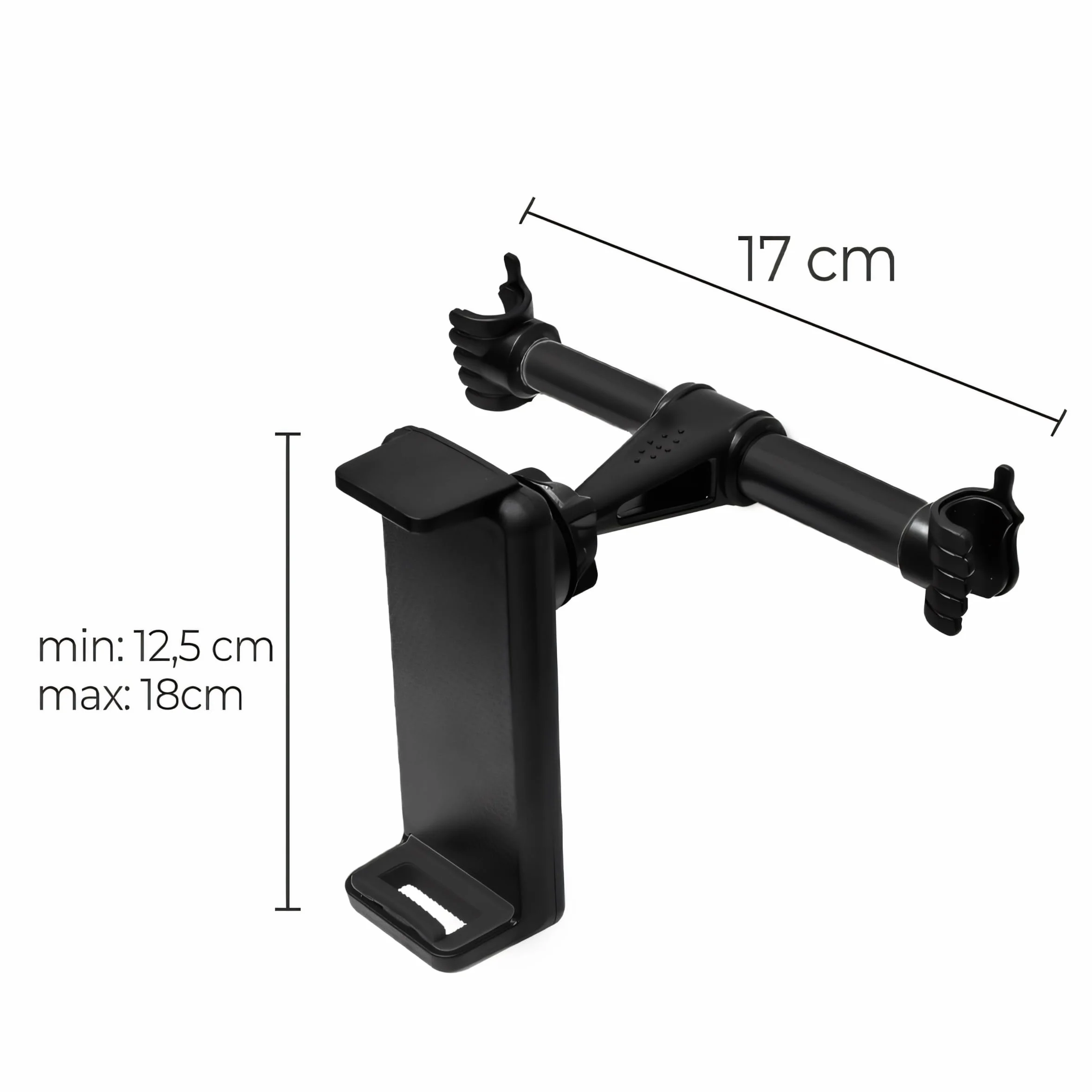 Retoo Uchwyt na tablet do samochodu, uchwyt na zagłówek, uniwersalny uchwyt na telefon komórkowy 360 stopni do smartfonów i tabletów o przekątnej od 4,7 do 11,5 cala, uchwyt na tablet dla