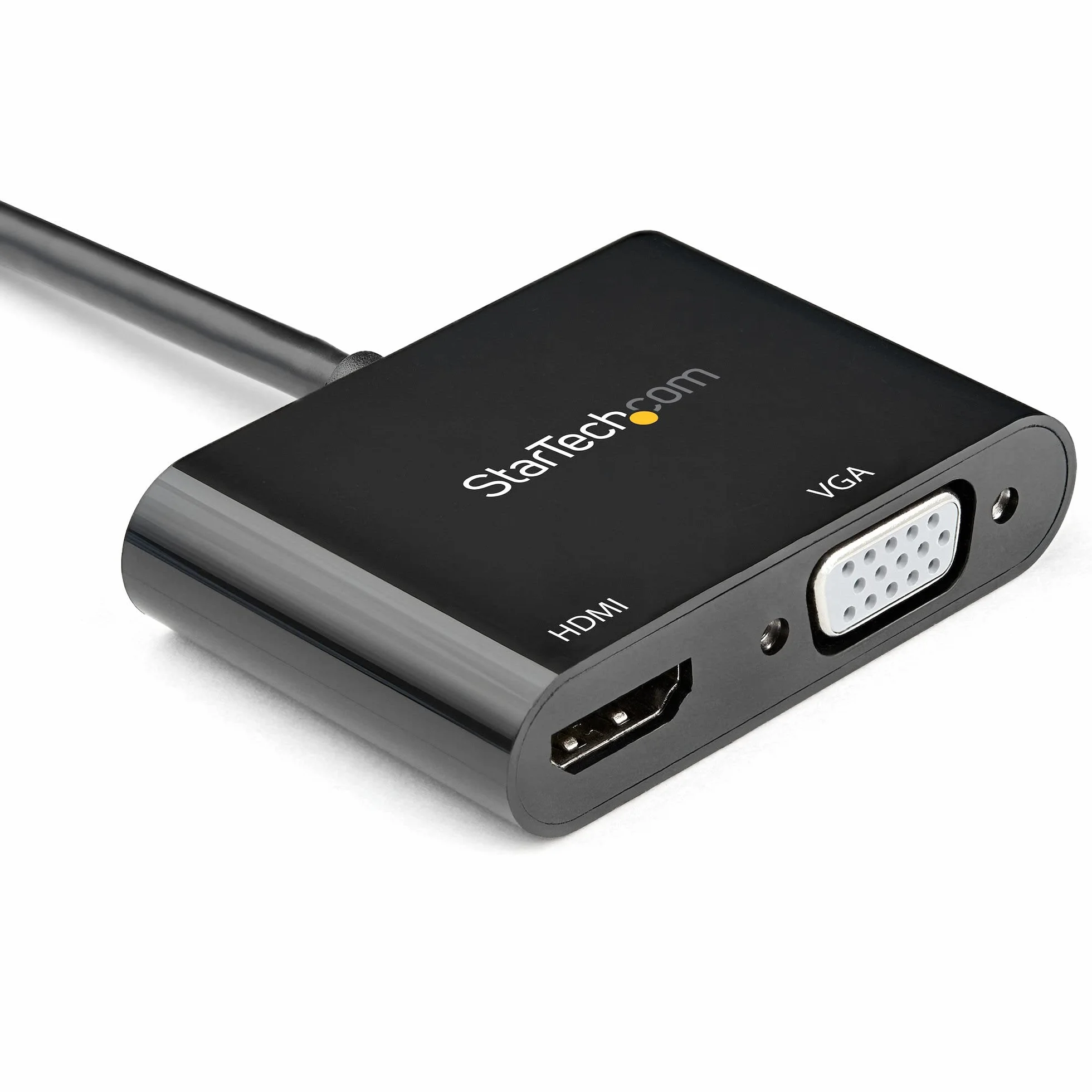 StarTech.com Adapter DisplayPort na HDMI VGA - DisplayPort 1.2 HBR2 na HDMI 2.0 (4K 60Hz) lub VGA 1080p Converter Dongle - DP na HDMI lub VGA Adapter monitora - adapter cyfrowego wyświetlacza wideo
