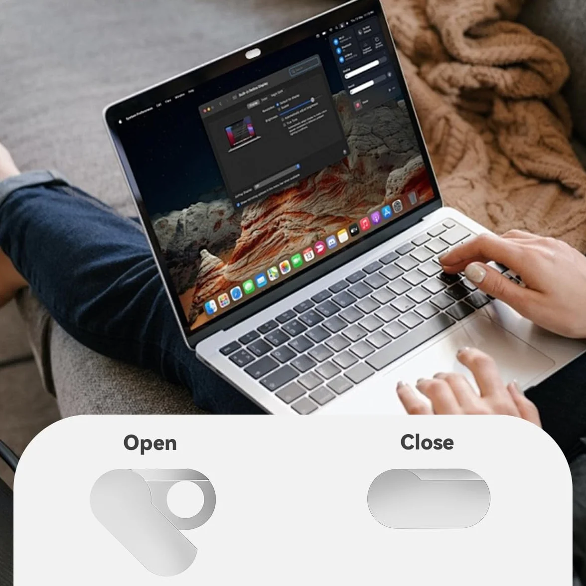 CloudValley Upgrade Webcam Cover Slide [2-pak], srebrny
