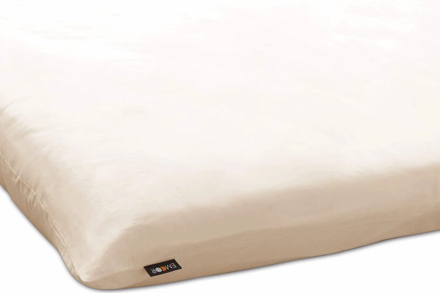 EMOOR Housse Futon Traditionnel Japonais 100% Coton Blanc laiteux Jumeau