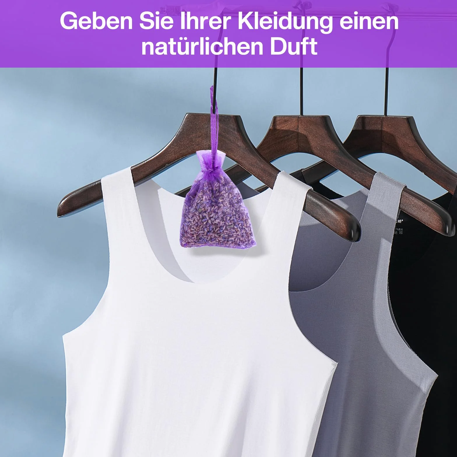 Sachets de Lavande Séchée Naturelle Anti Mites Vetements - Sac Anti Odeur pour Armoires et Tiroirs