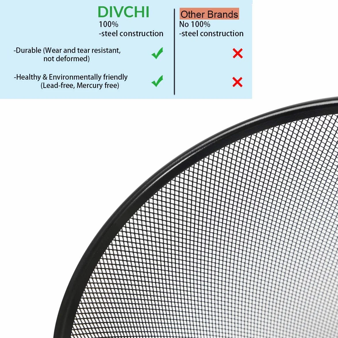 DIVCHI Corbeille à papier ronde en maille pour salle de bain