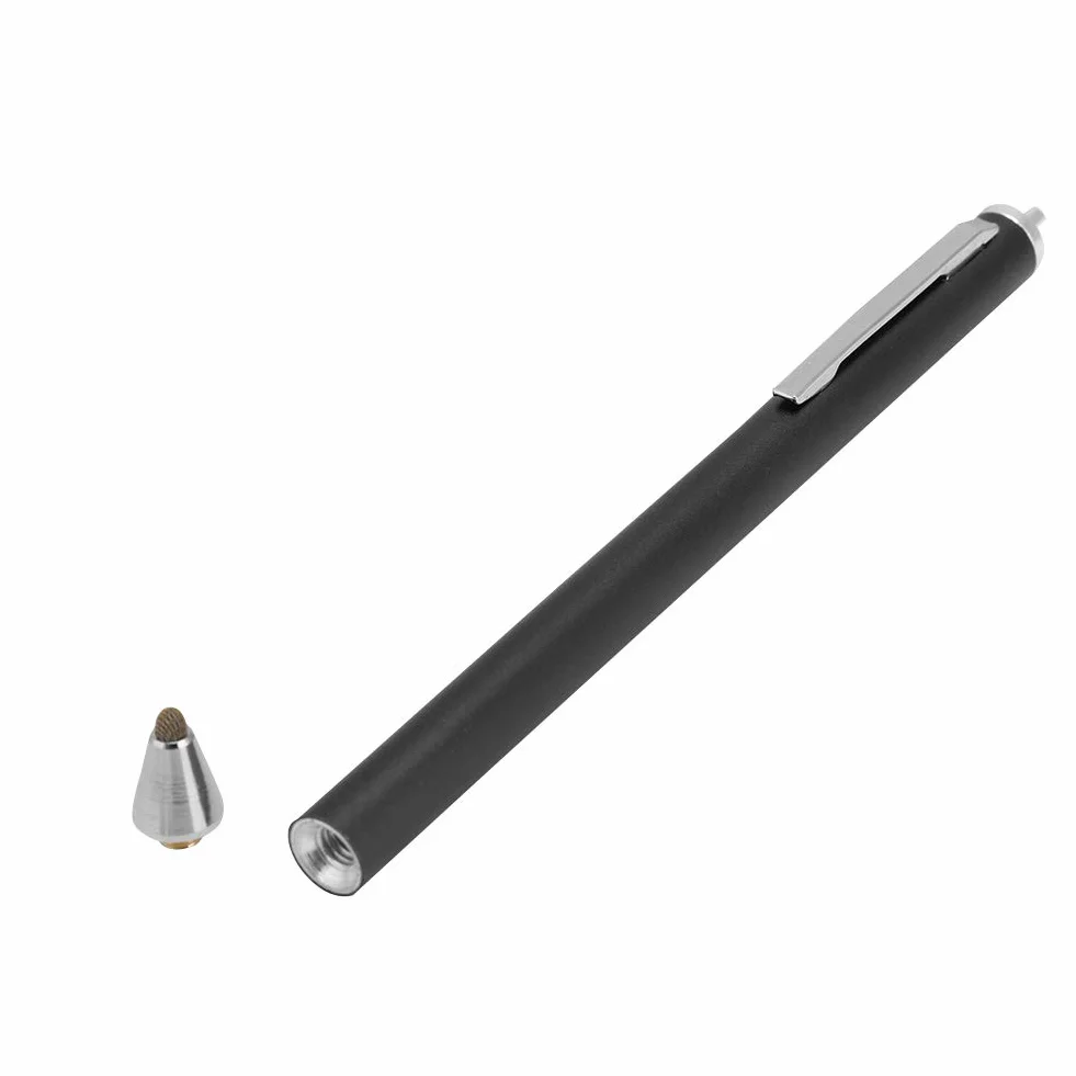 Rysik z główką materiałową, Uniwersalny Rysik do Ekranu Dotykowego do Smartfonów i Tabletów, do Samsunga, do IPada, do OPPO, do Huawei Mate, do Serii NOVA (Czarny)