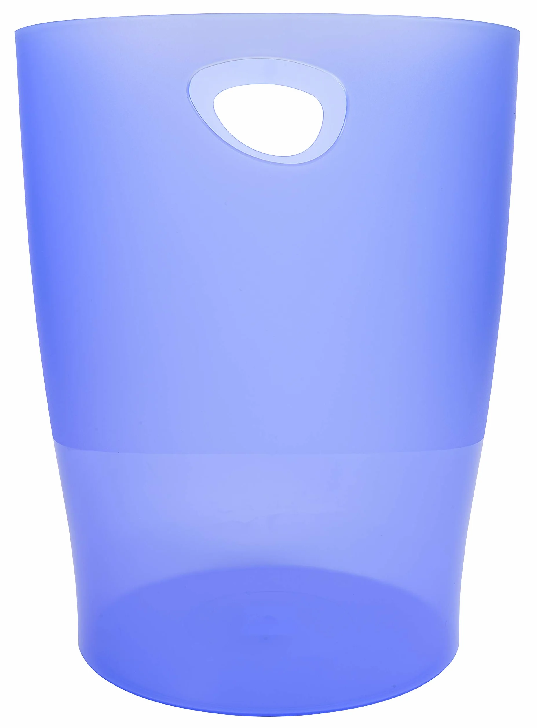EXACOMPTA Corbeille à papier ECOBIN bleu glacé transparent