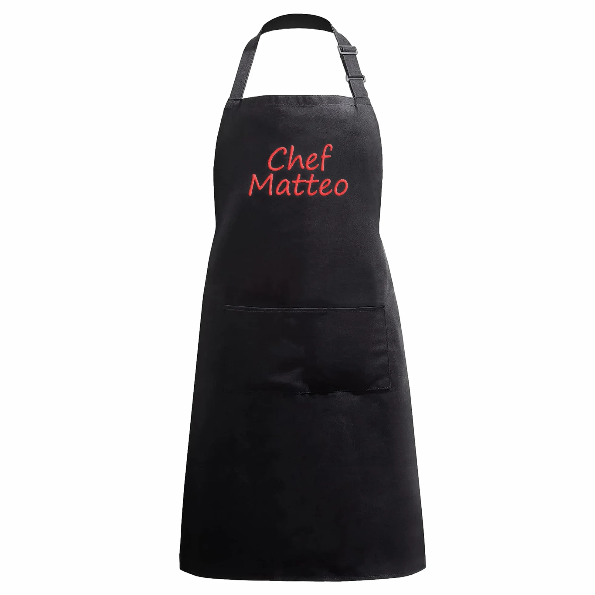 Tablier personnalisé brodé 100% coton homme femme broderie au choix cadeau cuisine jardinage restaurant