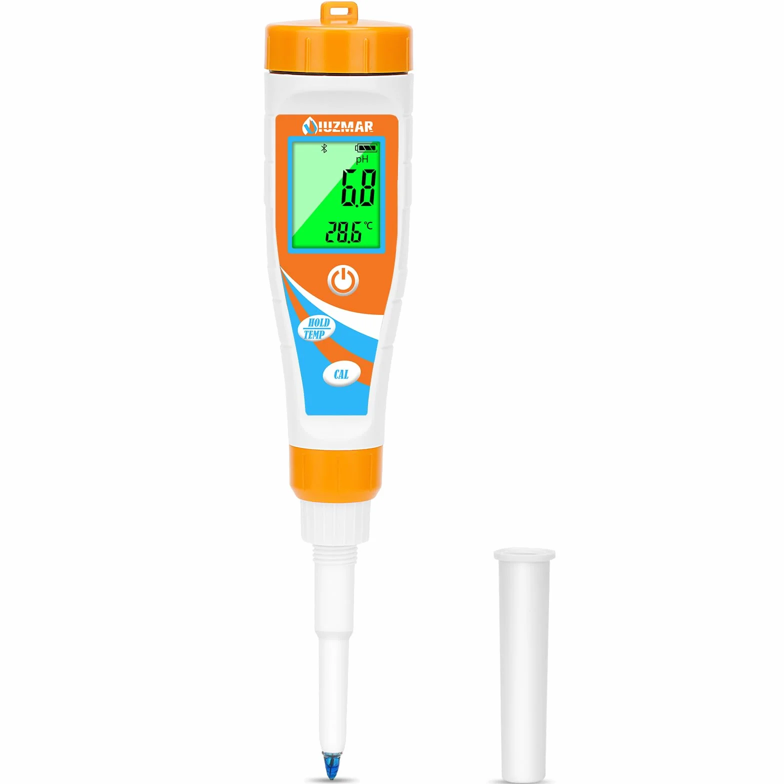 UIUZMAR pH Mètre Intelligent pour Aliments Kit de Test pH pour Levain et Pâte à Pain Testeur de pH Professionnel pH-mètre Numérique pour Piscine, Saucisses, Viande, Fromage Autres solide et Liquide