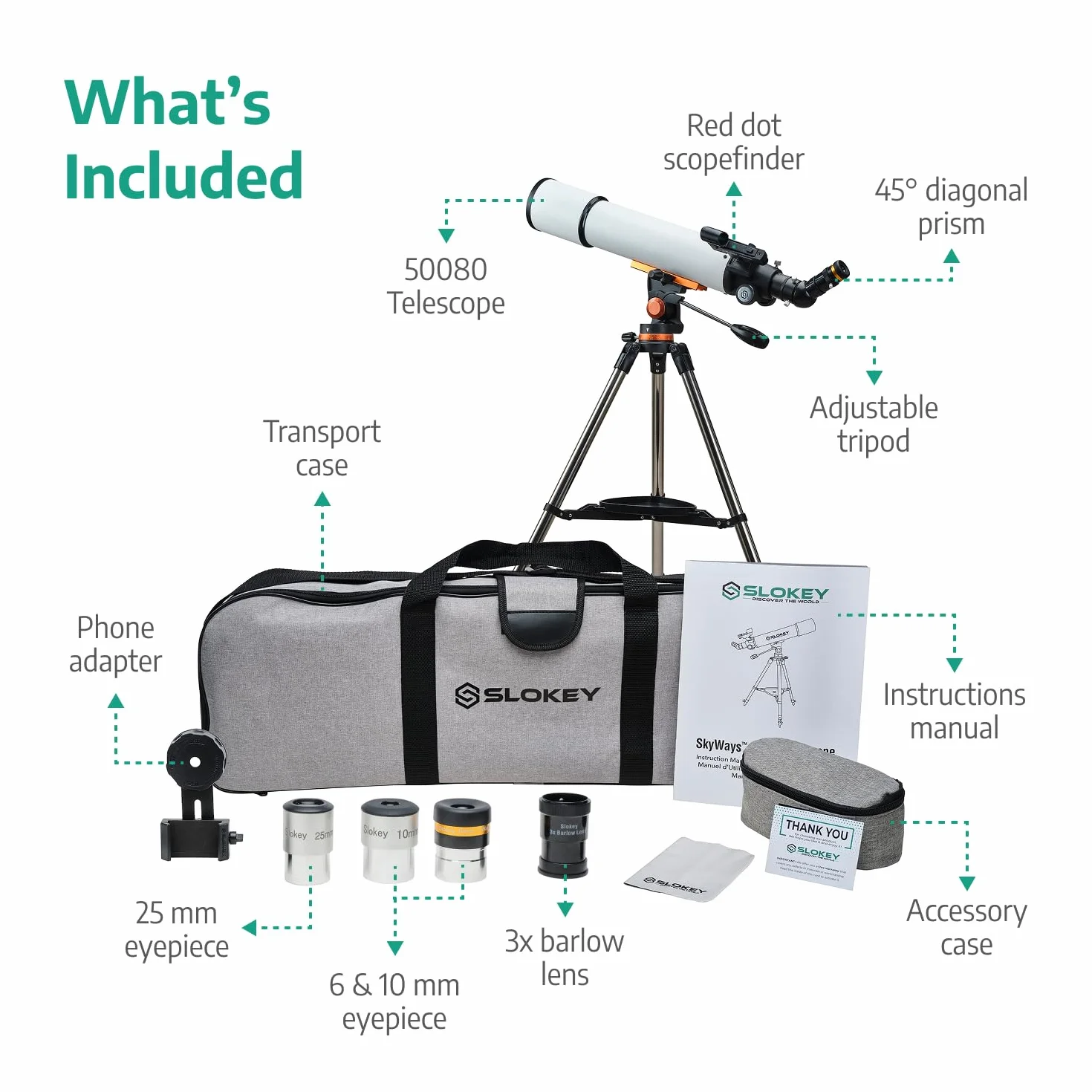 Teleskopowa astronomia, przenośna i wydajna 20 x 250 x, łatwa w montażu i użyciu, idealna dla początkujących i dorosłych. Telescope na księżyc, planety i obserwację gwiazdek
