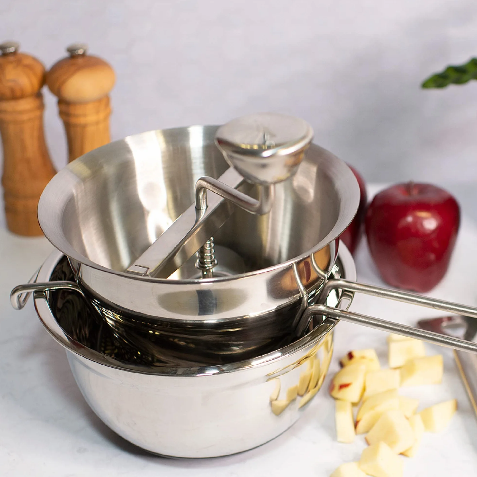 Moulin à Légumes Inox Acier inoxydable Argenté Kuchenprofi