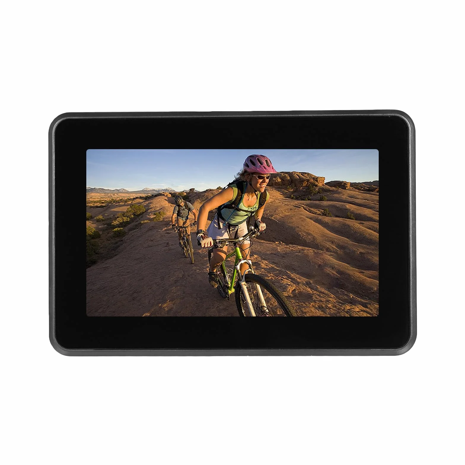 Shkalacar Tylna kamera rowerowa, lusterko do kierownicy rowerowej 1080P kamera cofania z monitorem 4,3 cala, 8 diod LED noktowizor rowerowy
